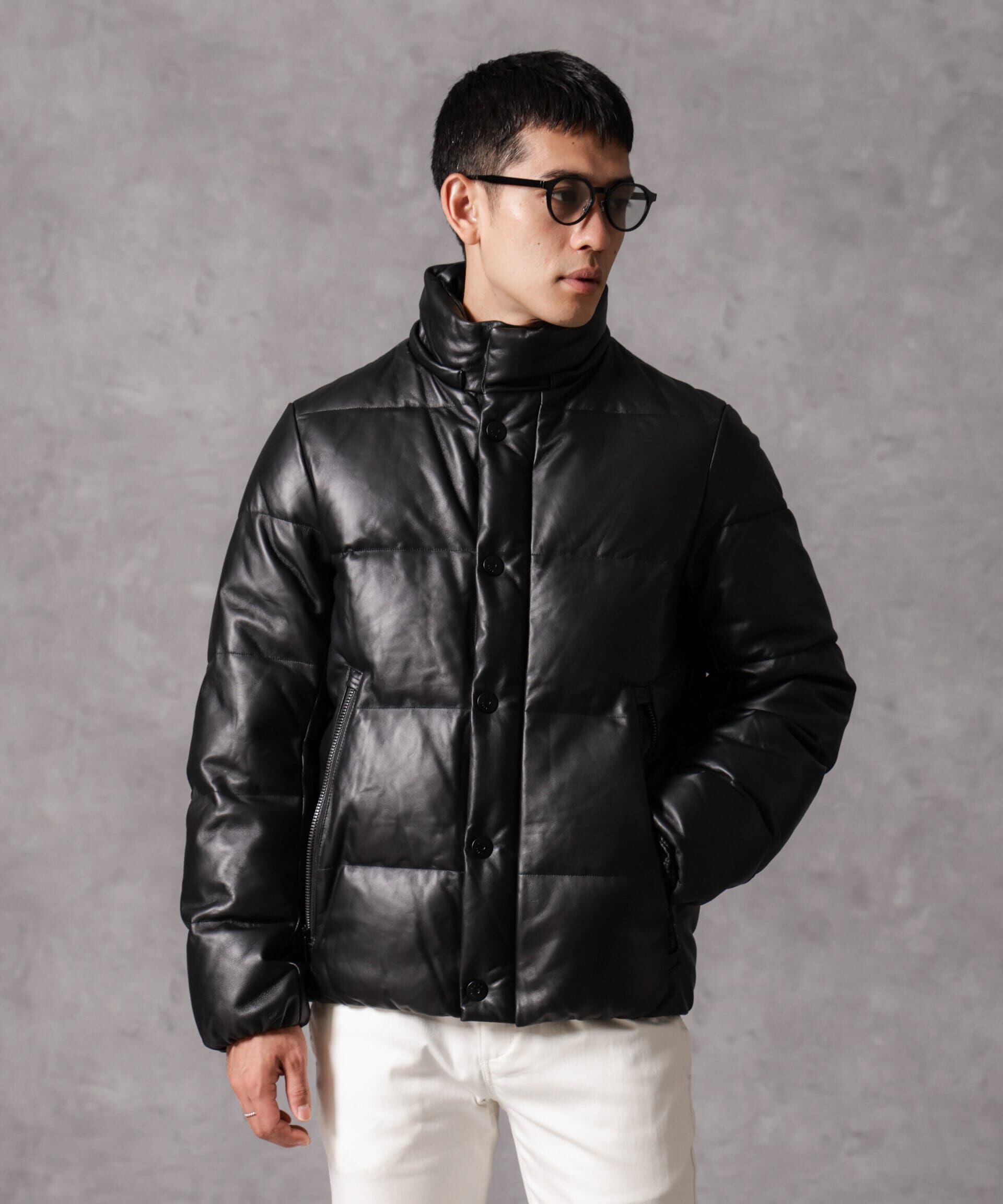 nano･universe「「西川ダウン(R)」ラムレザーG2ダウン」|ダウン|