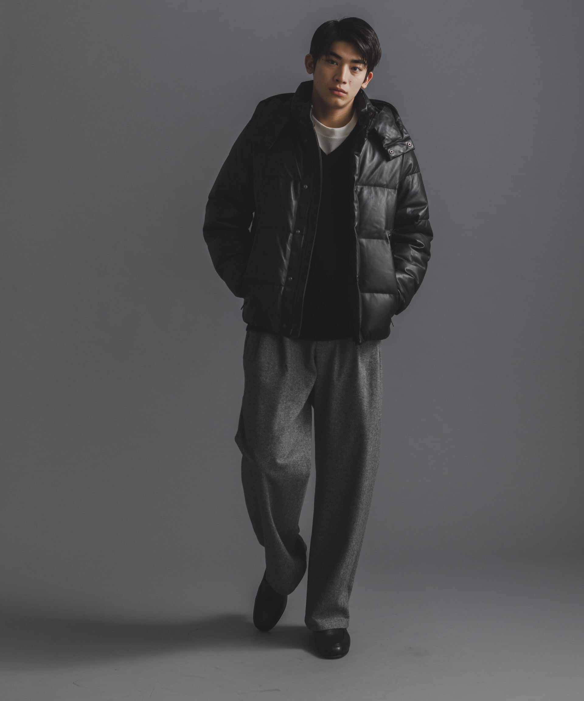 nano･universe「「西川ダウン(R)」ラムレザーG2ダウン」|ダウン|