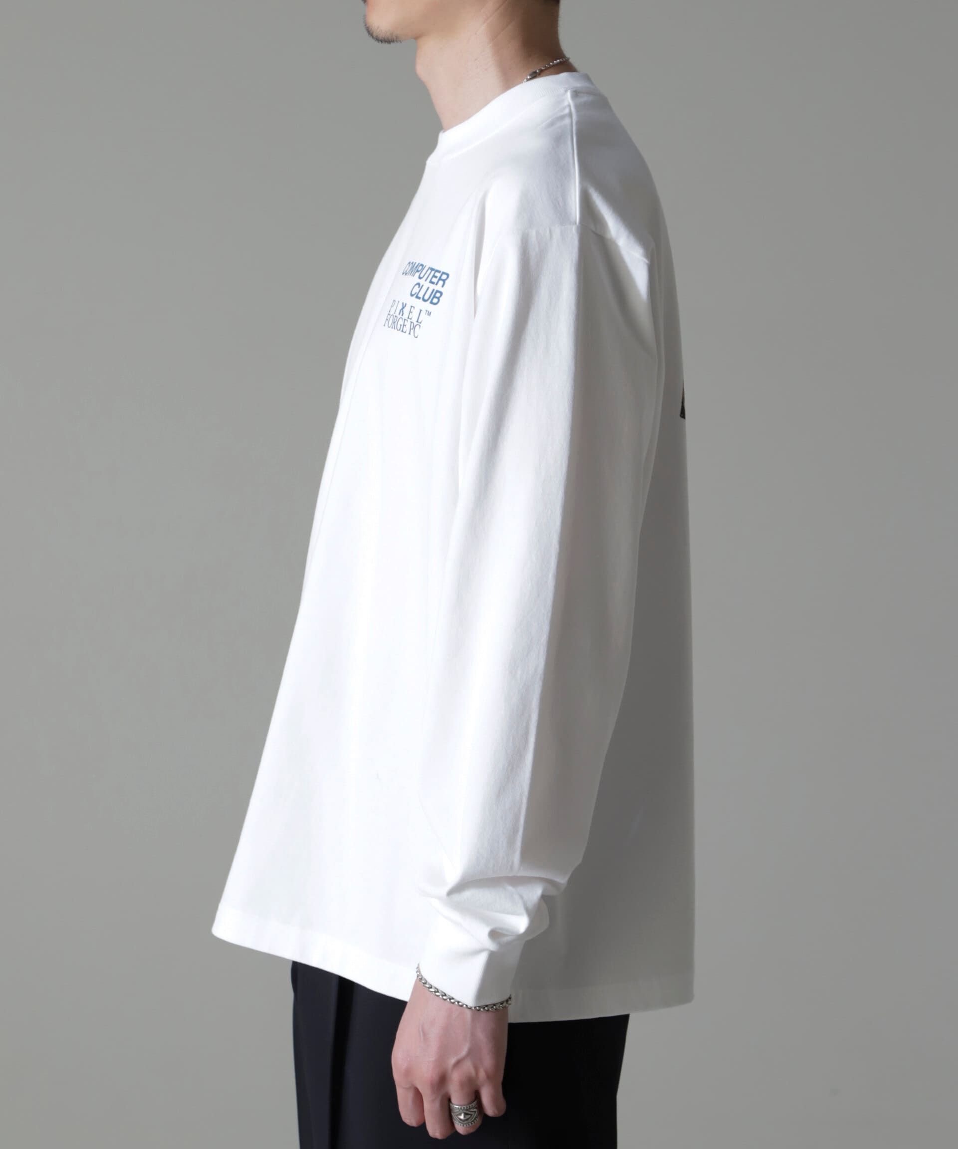 nano･universe「「MOFFISIE2.0」オリジナルプリントTシャツ長袖」|Tシャツ・カットソー|