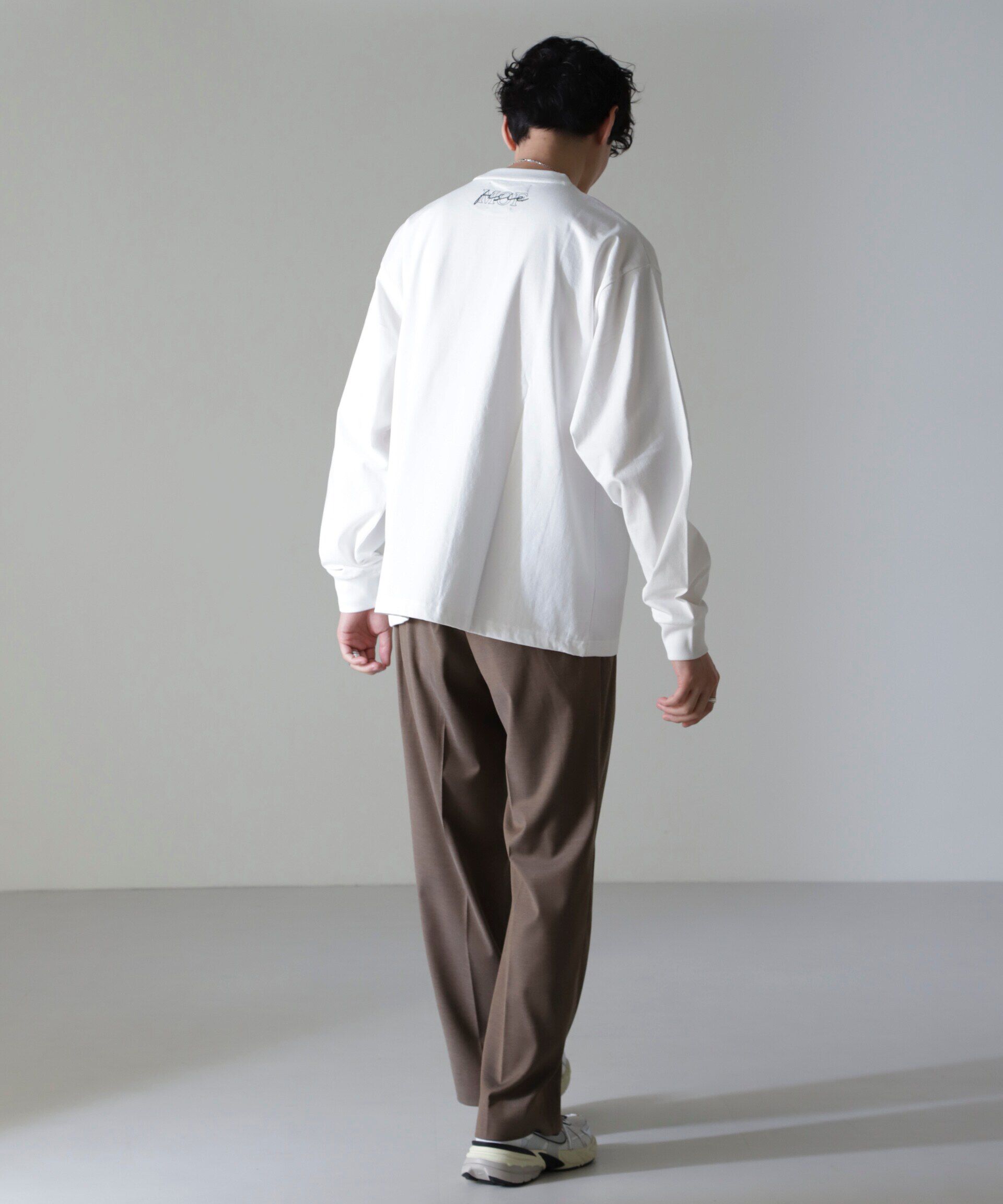 nano･universe「「MOFFISIE2.0」オリジナルプリントTシャツ長袖」|Tシャツ・カットソー|