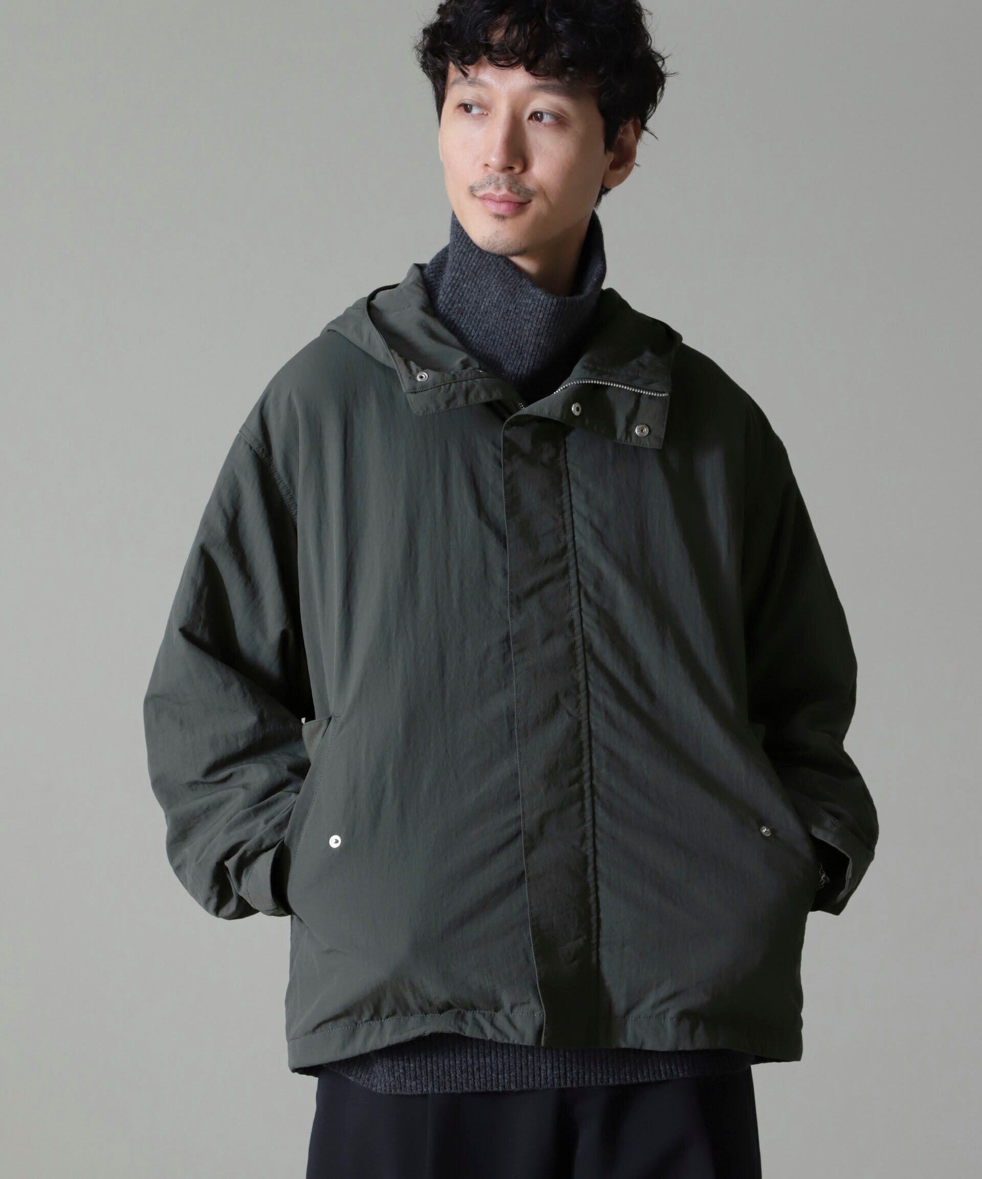 nano･universe「水溶性ボンディング撥水ショートモッズコート(セットアップ可)」|ブルゾン・スタジャン|