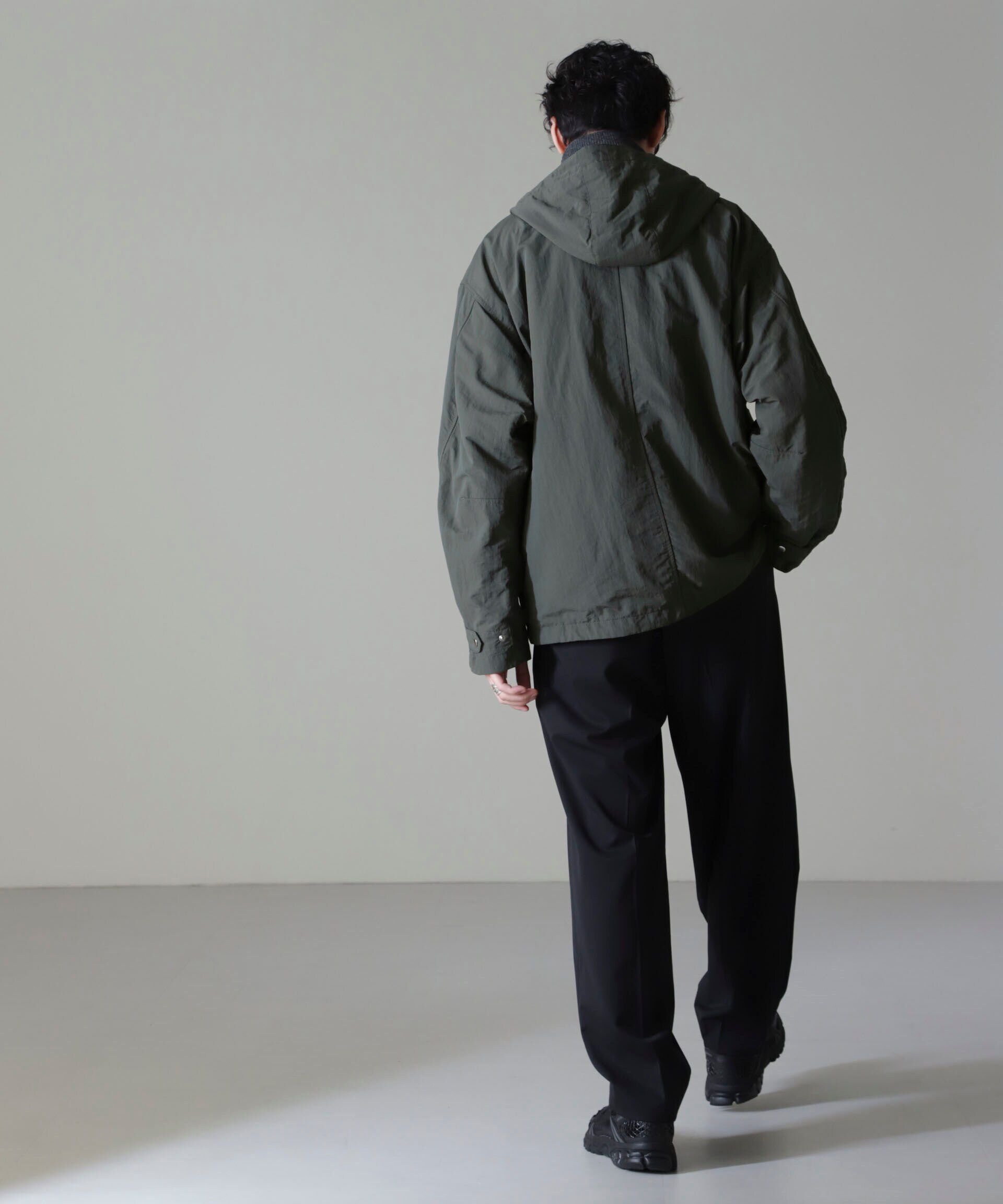 nano･universe「水溶性ボンディング撥水ショートモッズコート(セットアップ可)」|ブルゾン・スタジャン|