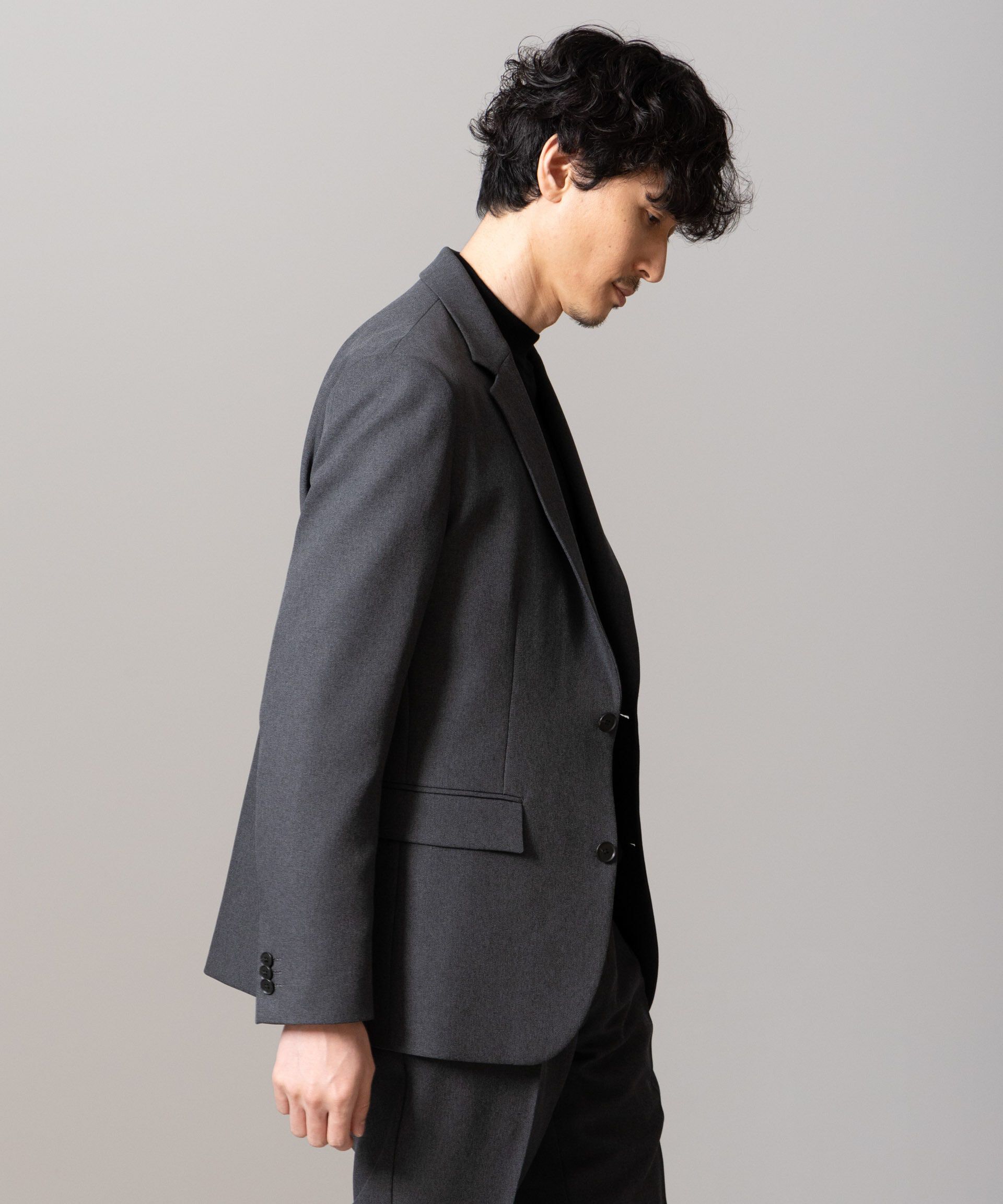 nano･universe「「Damerino」LANATEC(R)メランジツイルストレッチセットアップ」|スーツ|