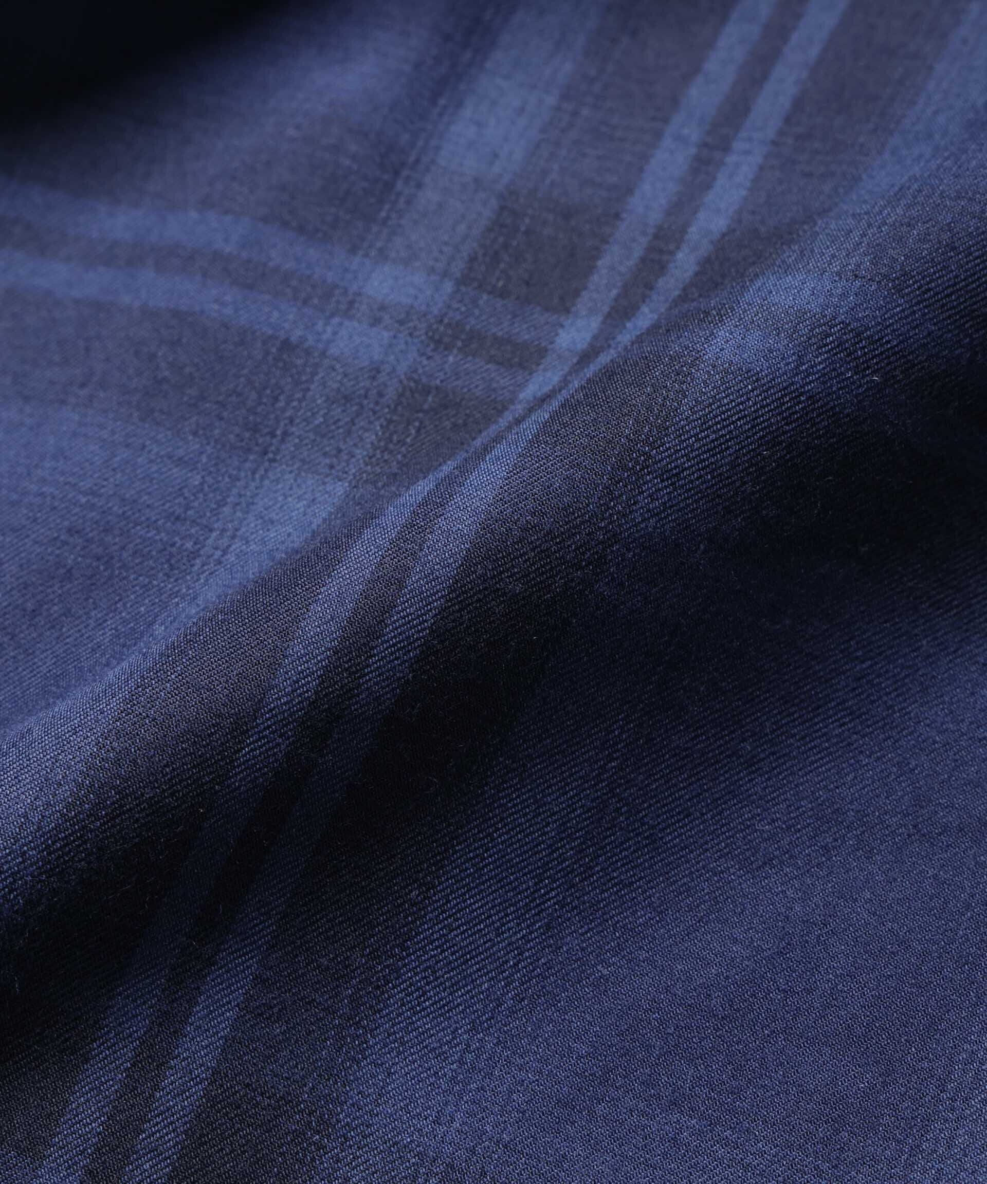 nano･universe「ビッグドレープチェックシャツ 長袖」|シャツ・ブラウス|