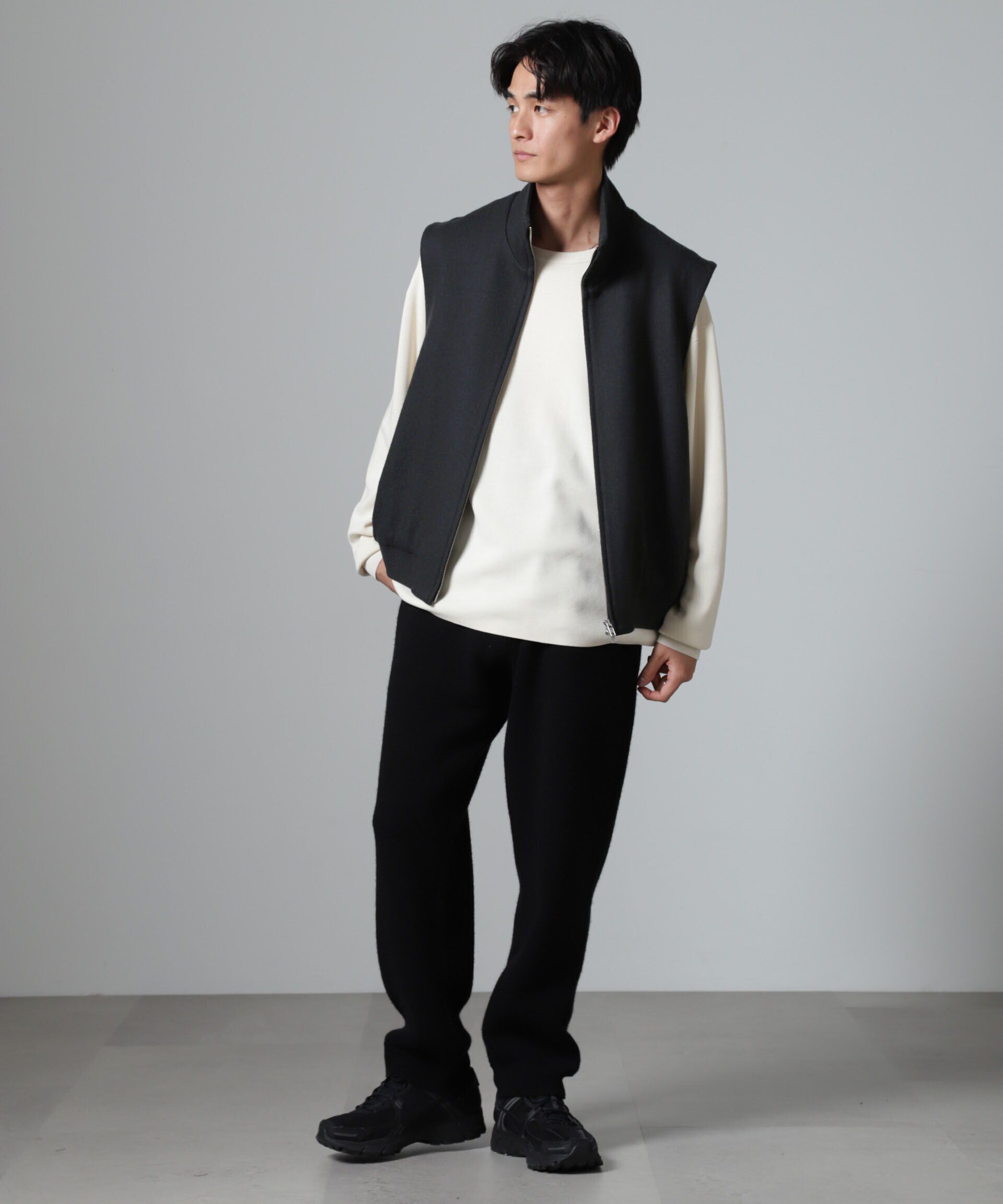 nano･universe「「100%ウール」ジップベスト」|ダウンベスト・ベスト|