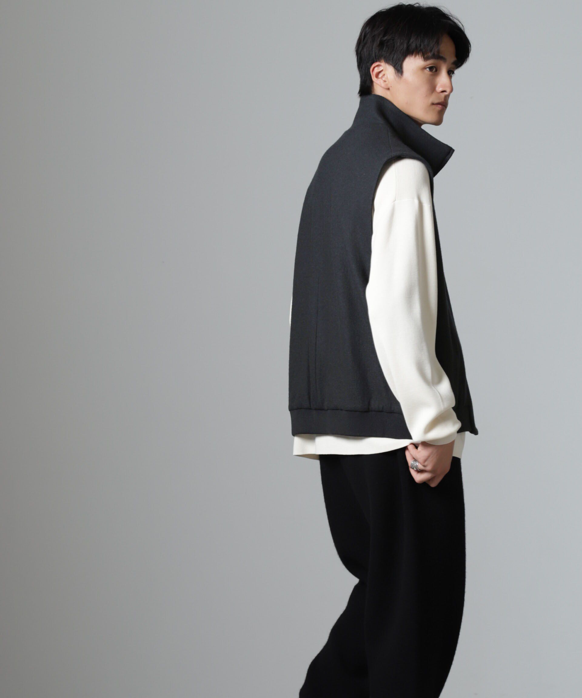 nano･universe「「100%ウール」ジップベスト」|ダウンベスト・ベスト|