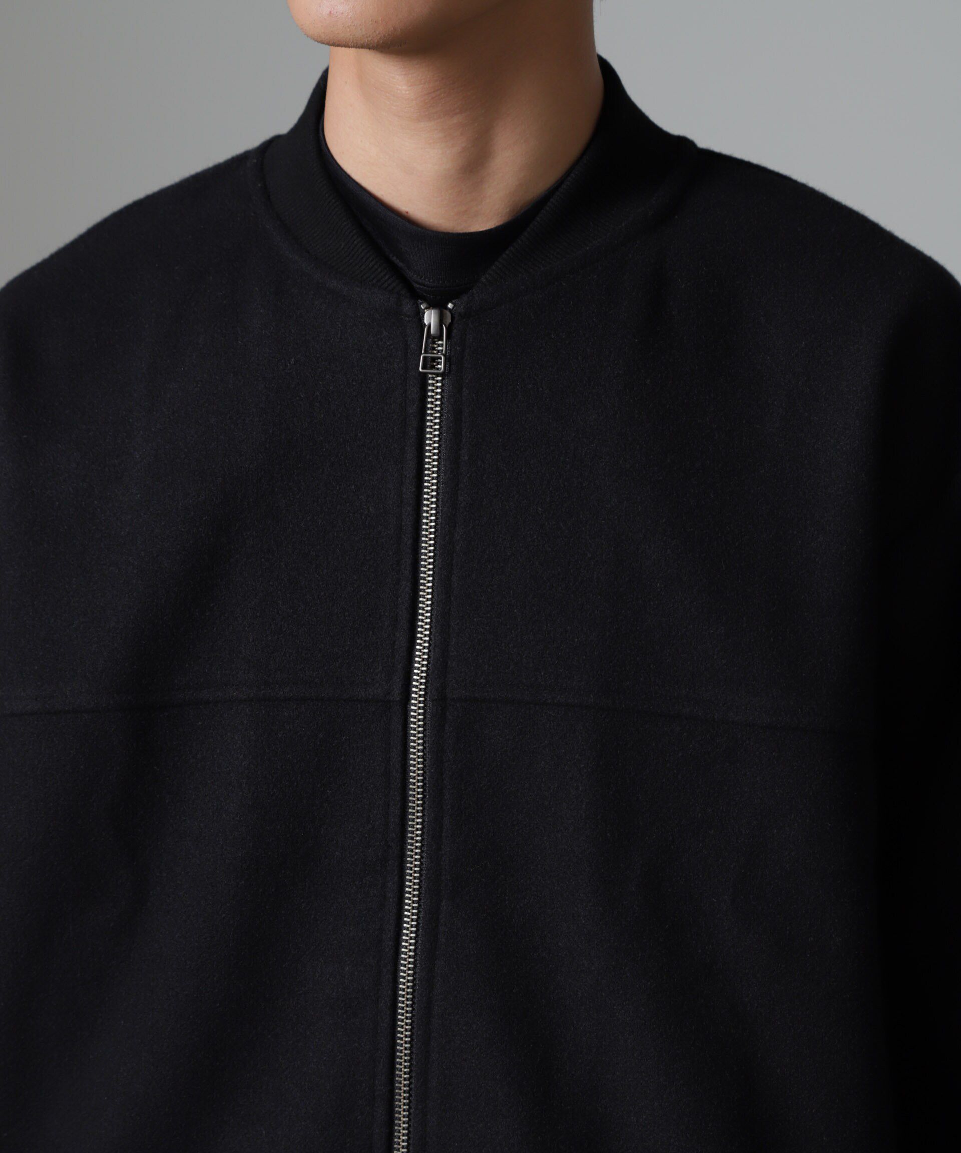 nano･universe「合繊メルトンボンバージャケット」|ブルゾン・スタジャン|