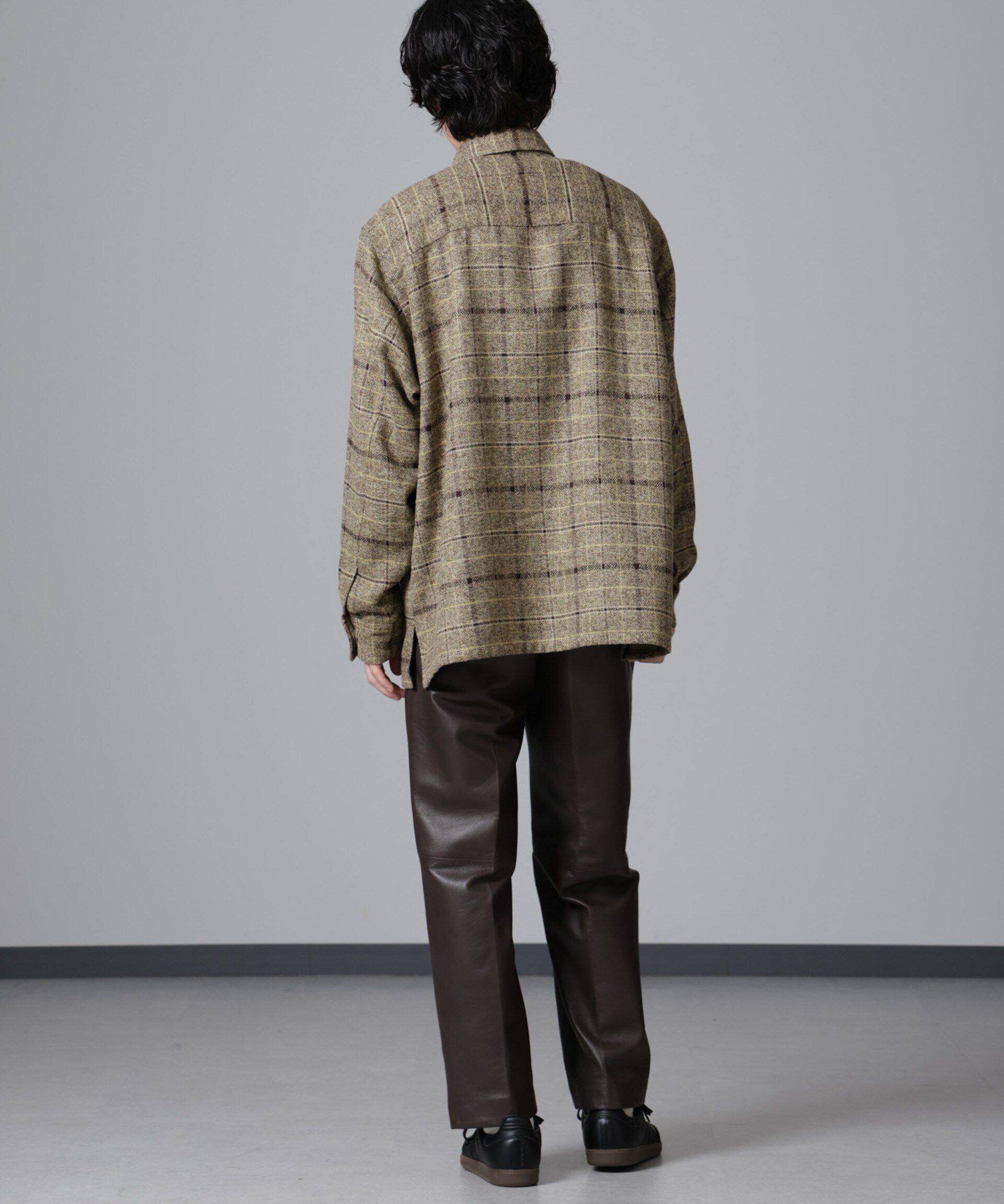 nano･universe「ライトツイードダブルポケットシャツブルゾン」|ブルゾン・スタジャン|