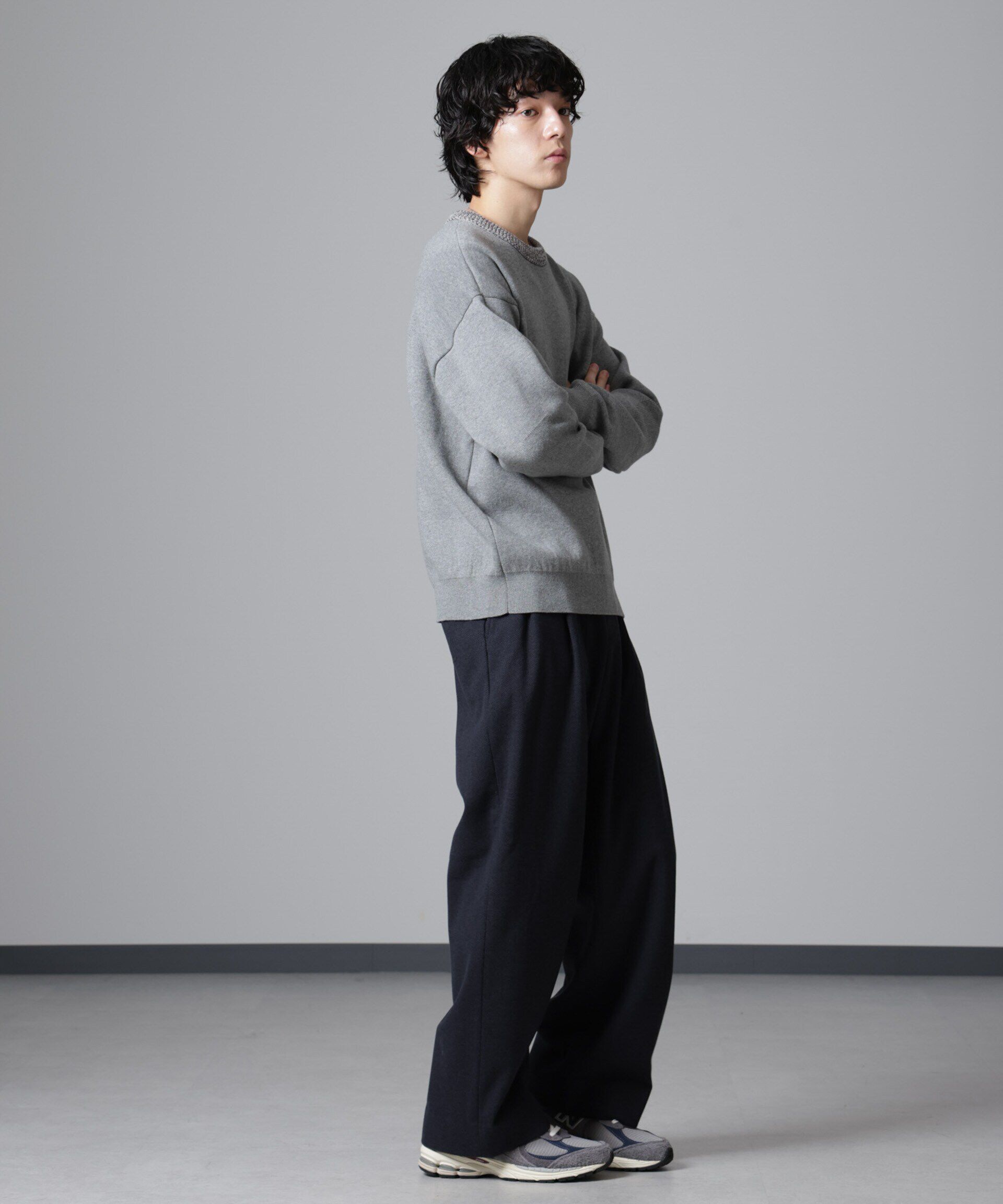 nano･universe「ツイードライク ドレストラウザー」|チノ|