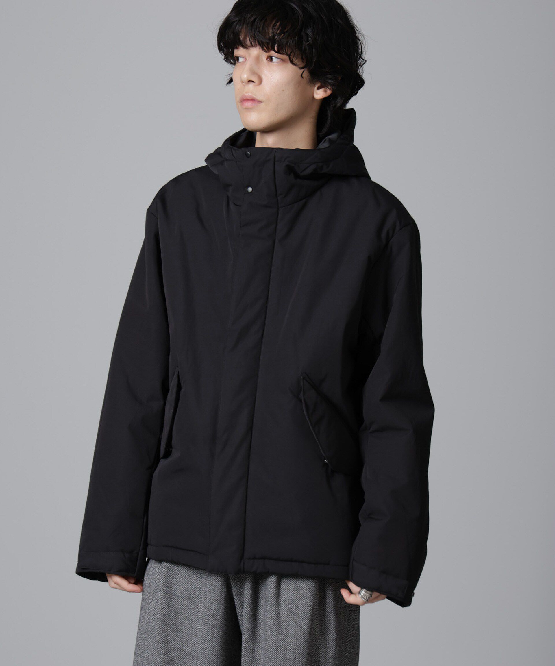 nano･universe「ミリタリー中綿ブルゾン」|ブルゾン・スタジャン|