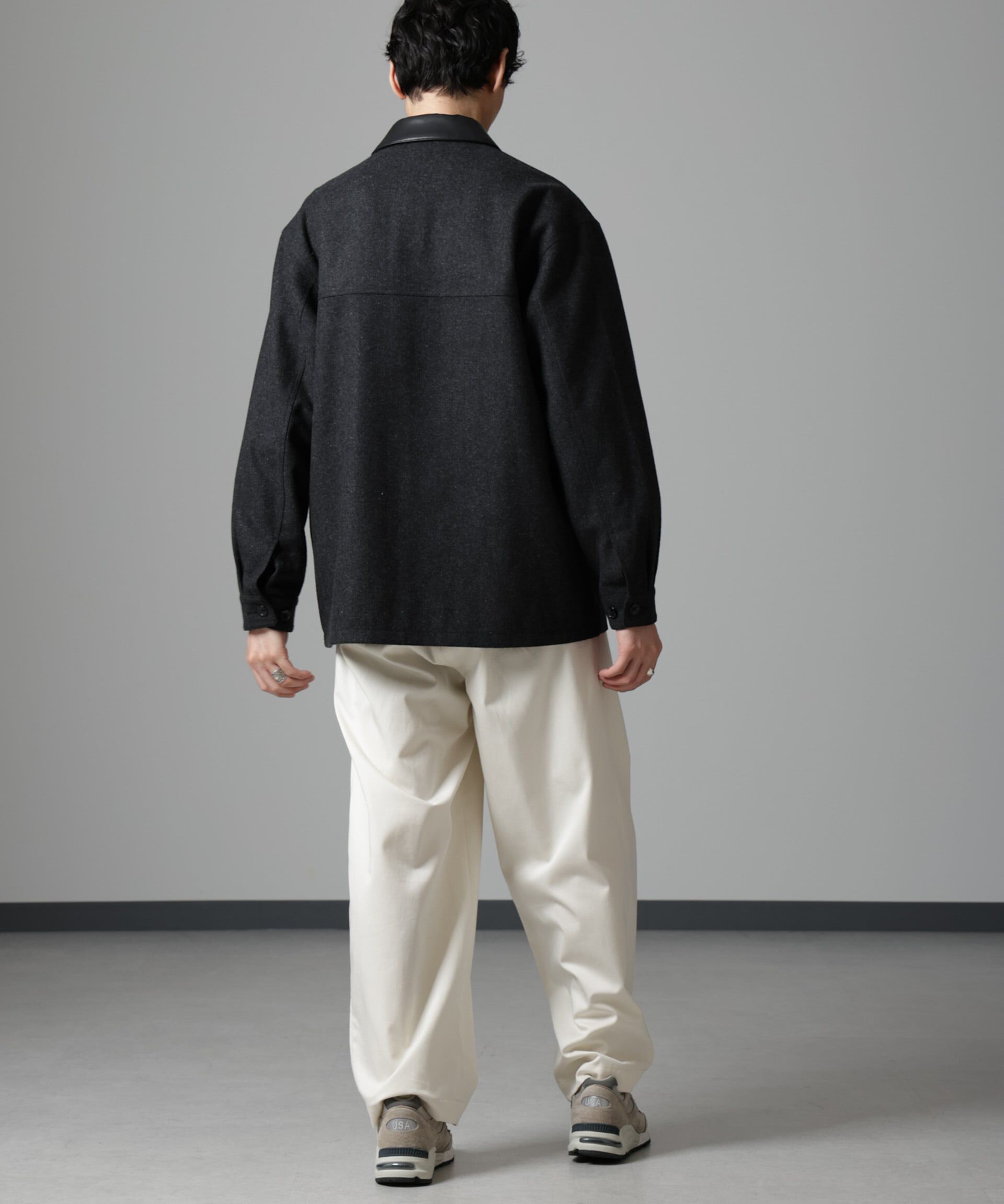 nano･universe「ツイードライクカバージャケット」|ブルゾン・スタジャン|