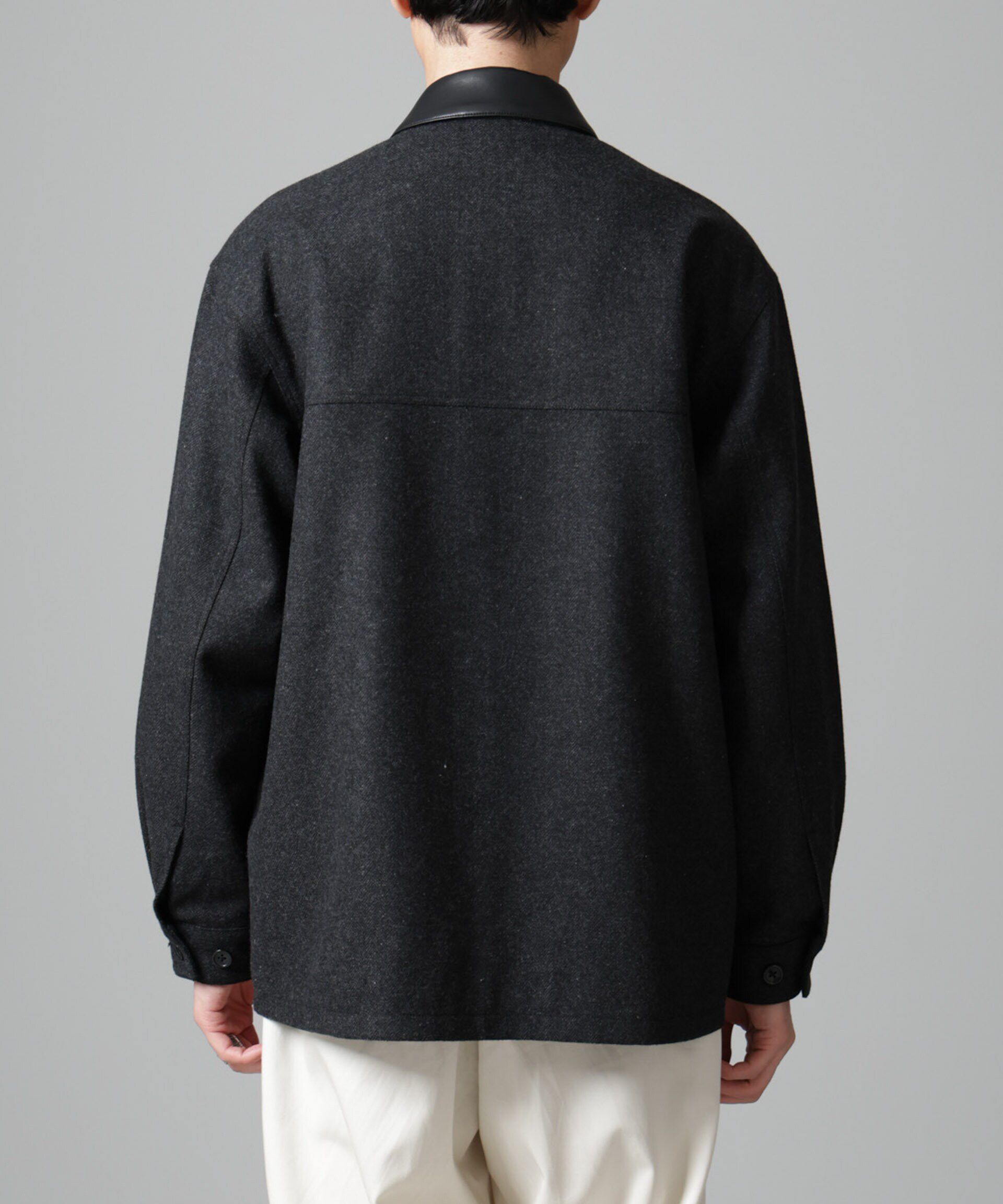 nano･universe「ツイードライクカバージャケット」|ブルゾン・スタジャン|