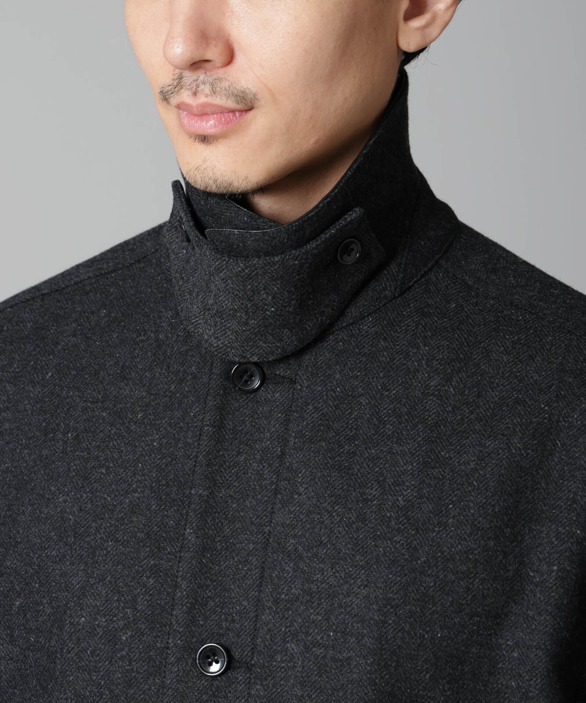 nano･universe「ツイードライクカバージャケット」|ブルゾン・スタジャン|