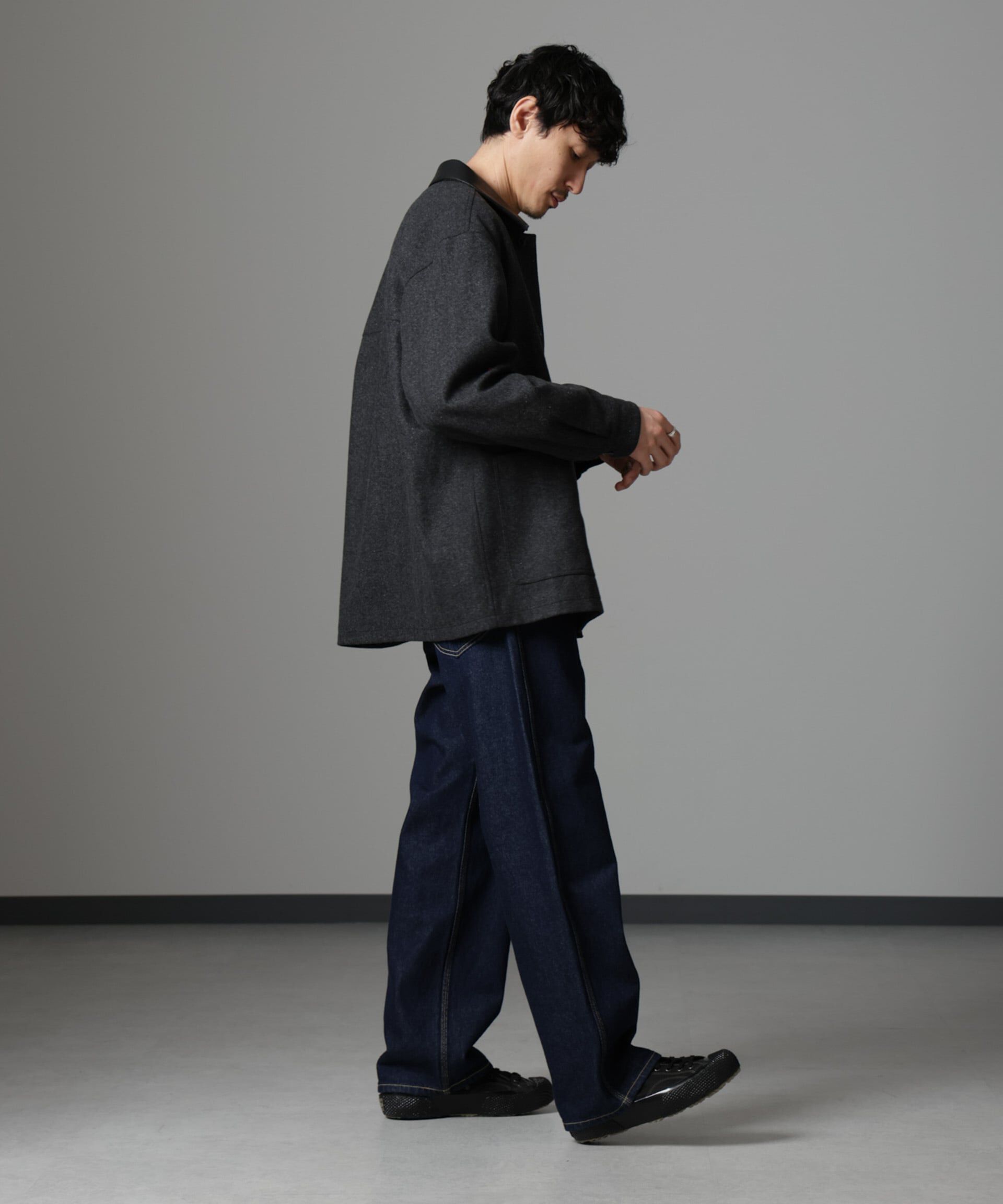 nano･universe「ツイードライクカバージャケット」|ブルゾン・スタジャン|