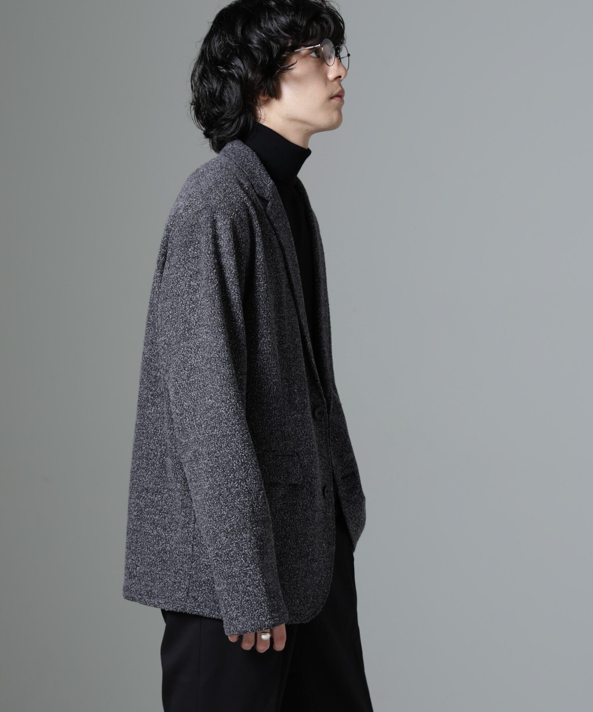 nano･universe「ストレッチメランジジャケット(セットアップ可)」|テーラードジャケット|