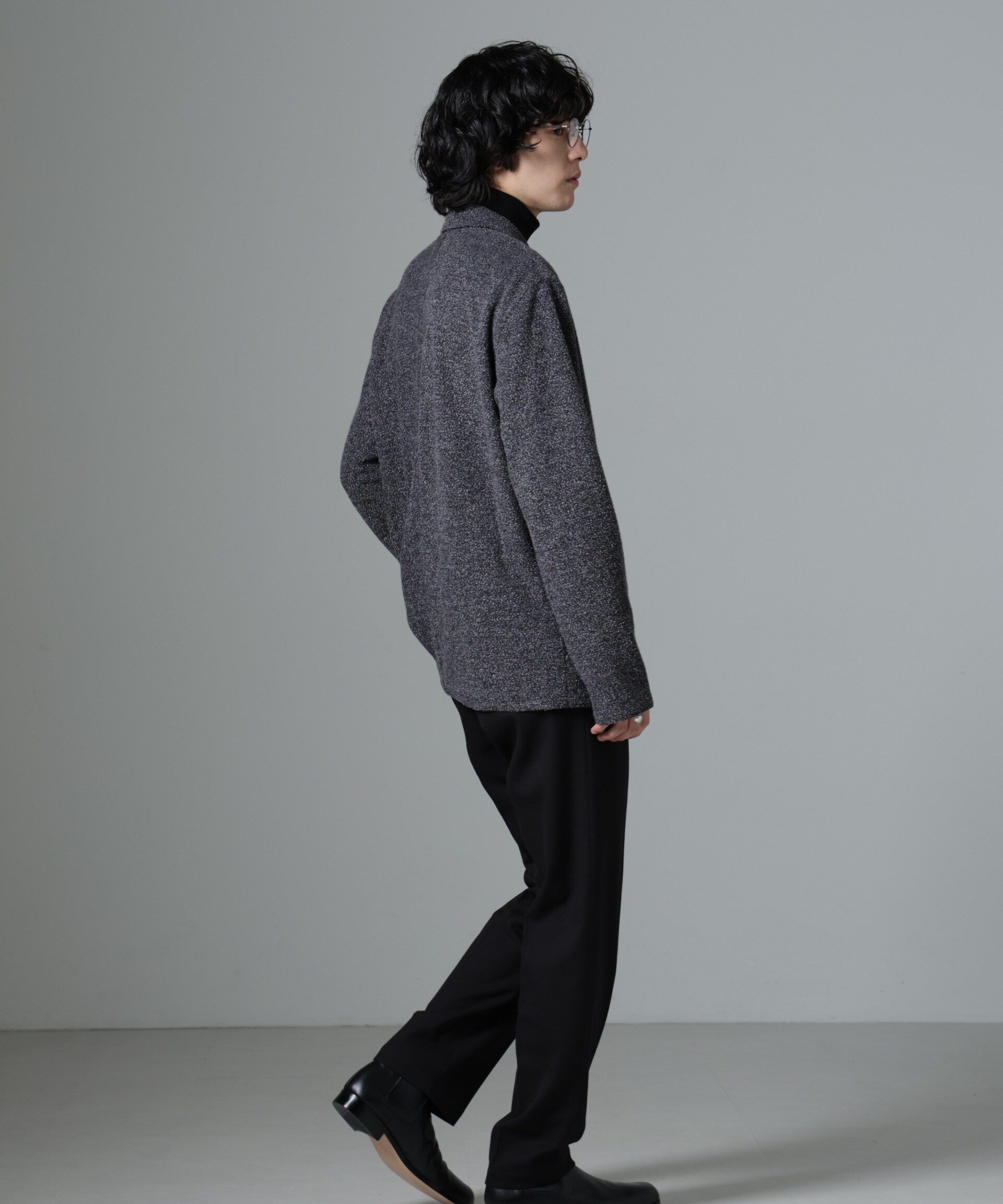 nano･universe「ストレッチメランジジャケット(セットアップ可)」|テーラードジャケット|