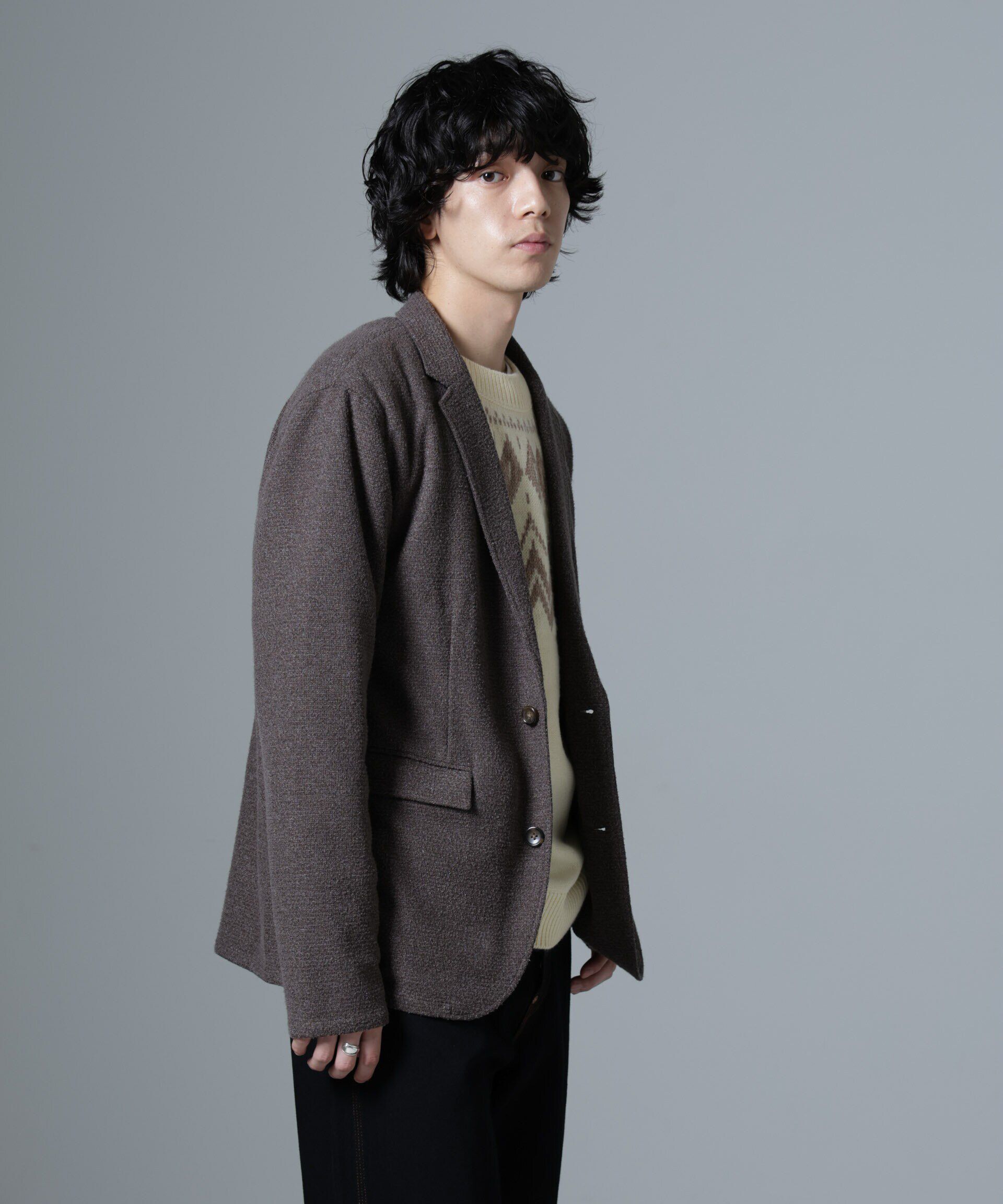 nano･universe「ストレッチメランジジャケット(セットアップ可)」|テーラードジャケット|