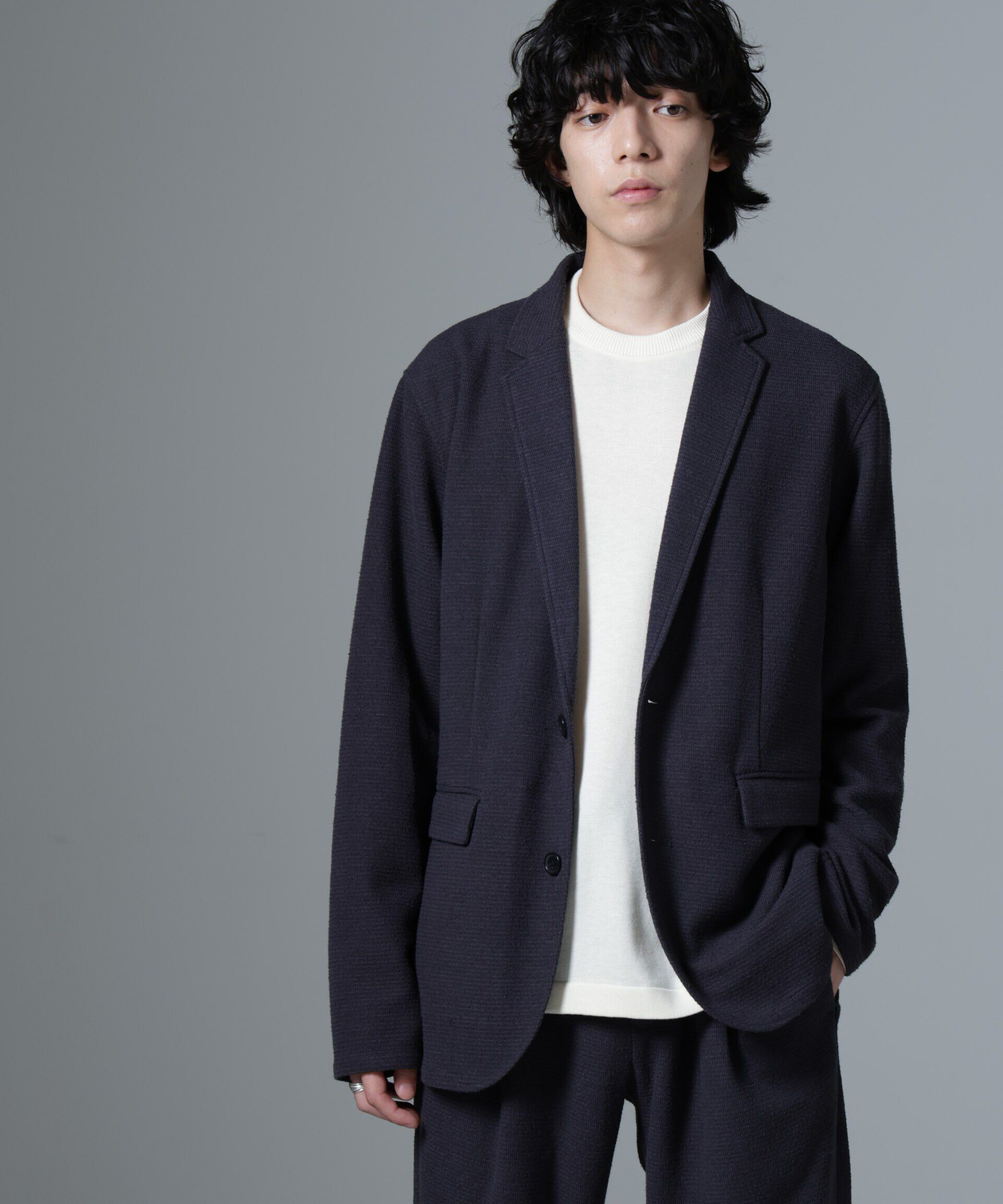 nano･universe「ストレッチメランジジャケット(セットアップ可)」|テーラードジャケット|