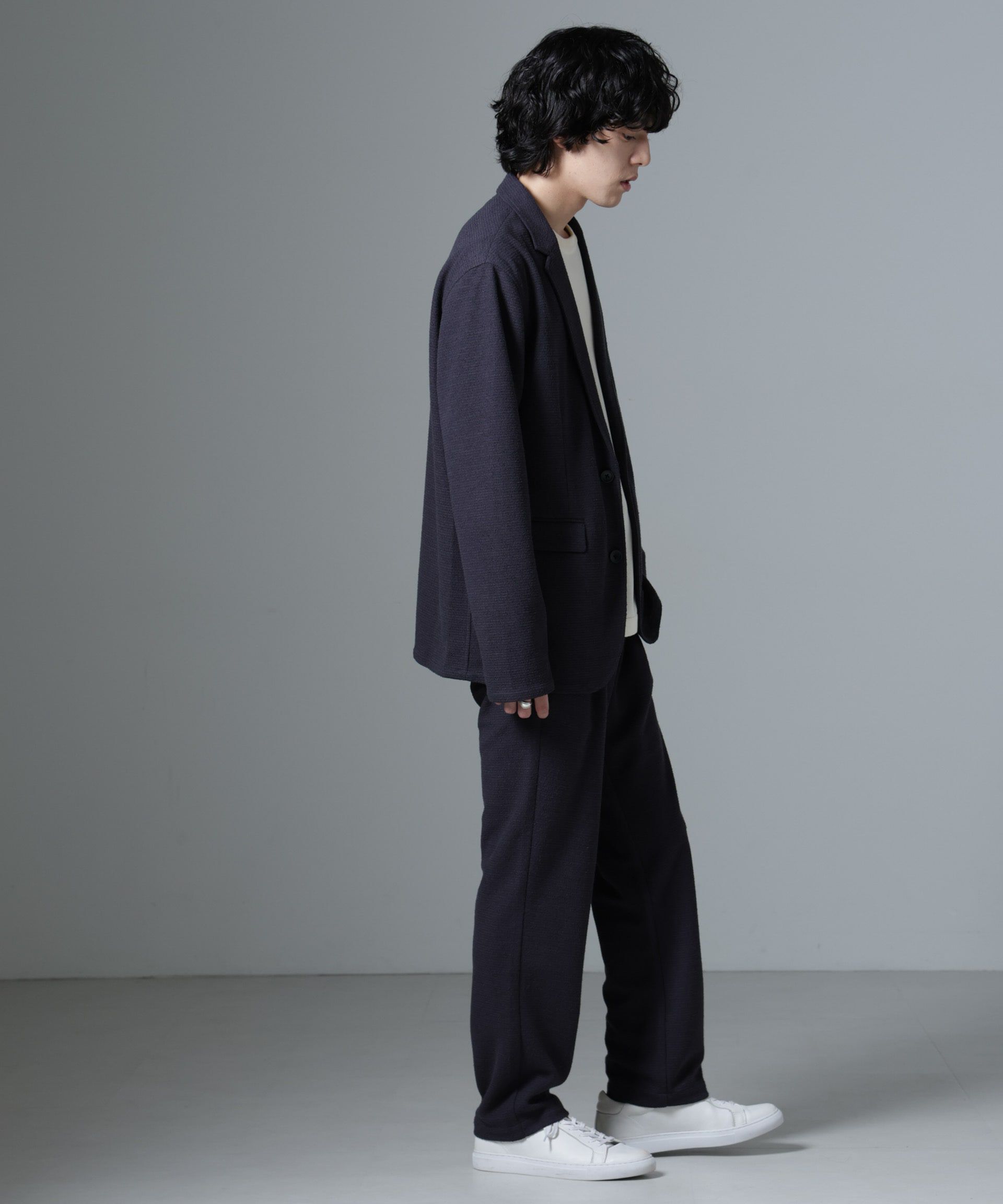 nano･universe「ストレッチメランジジャケット(セットアップ可)」|テーラードジャケット|