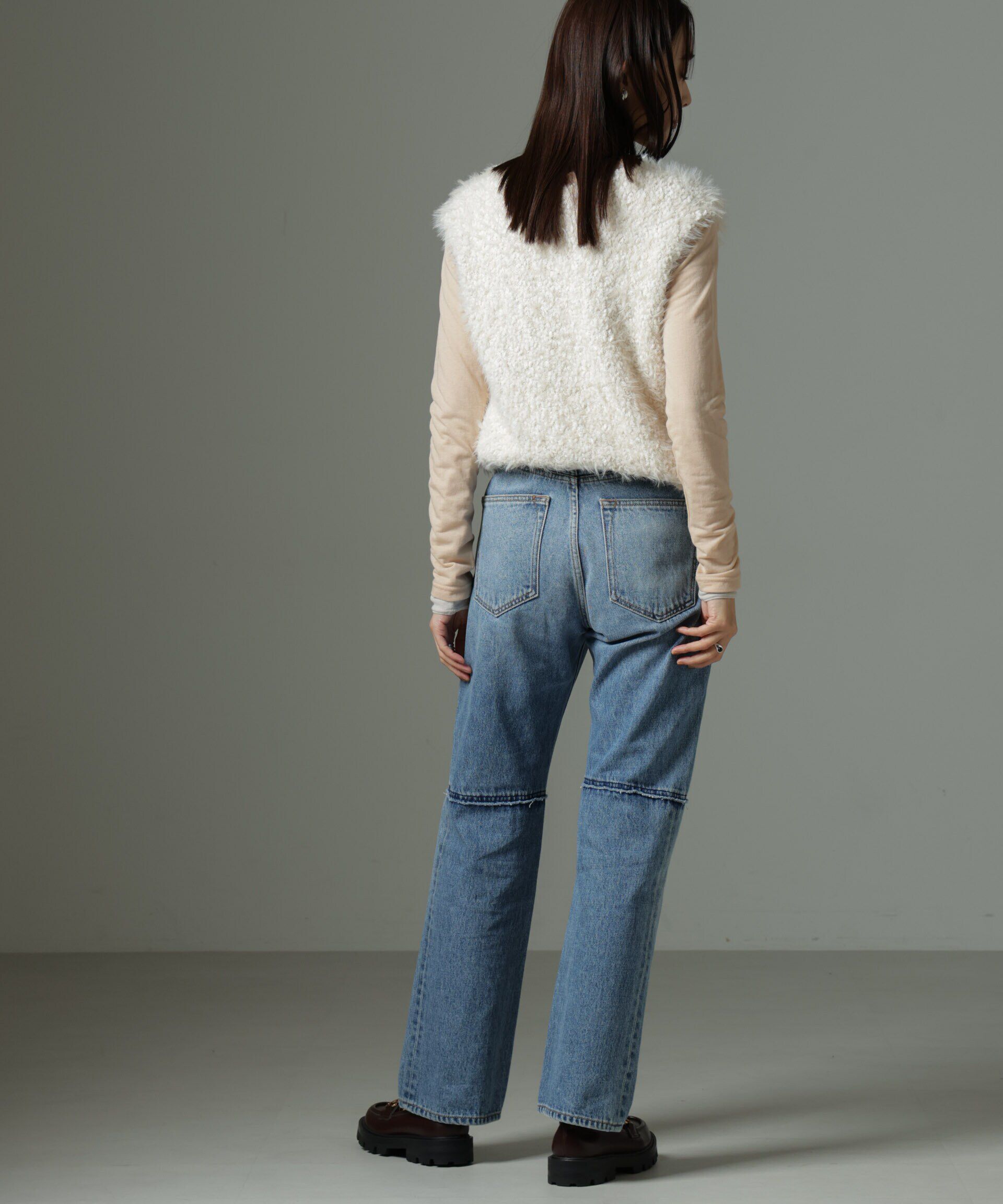 nano･universe「ファンシーシャギーニットベスト」|ニット・セーター|