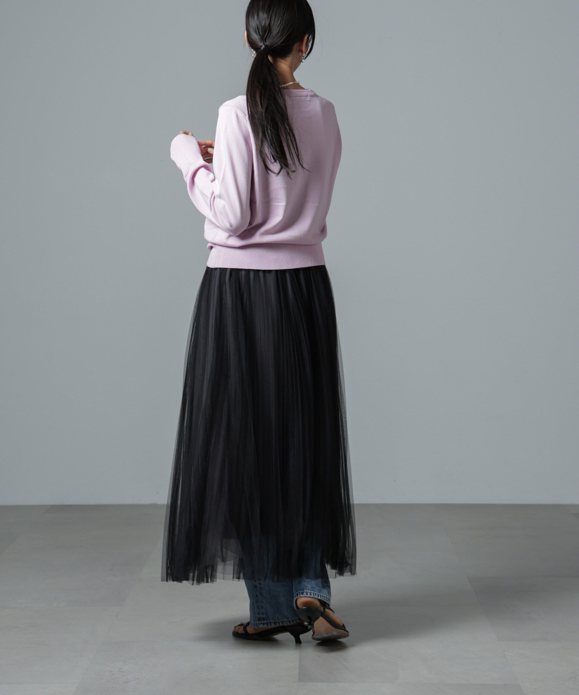 nano･universe「洗濯機洗可バンブーレーヨンニットプルオーバー」|ニット・セーター|