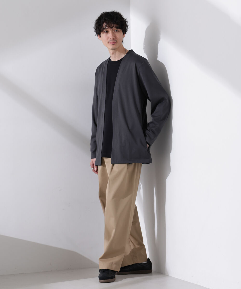 nano･universe「ダブルジャージー着流しカーディガン」|Tシャツ・カットソー|