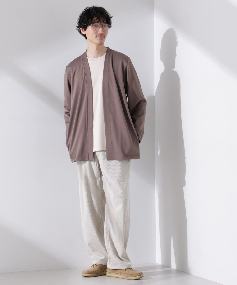 nano･universe「ダブルジャージー着流しカーディガン」|Tシャツ・カットソー|