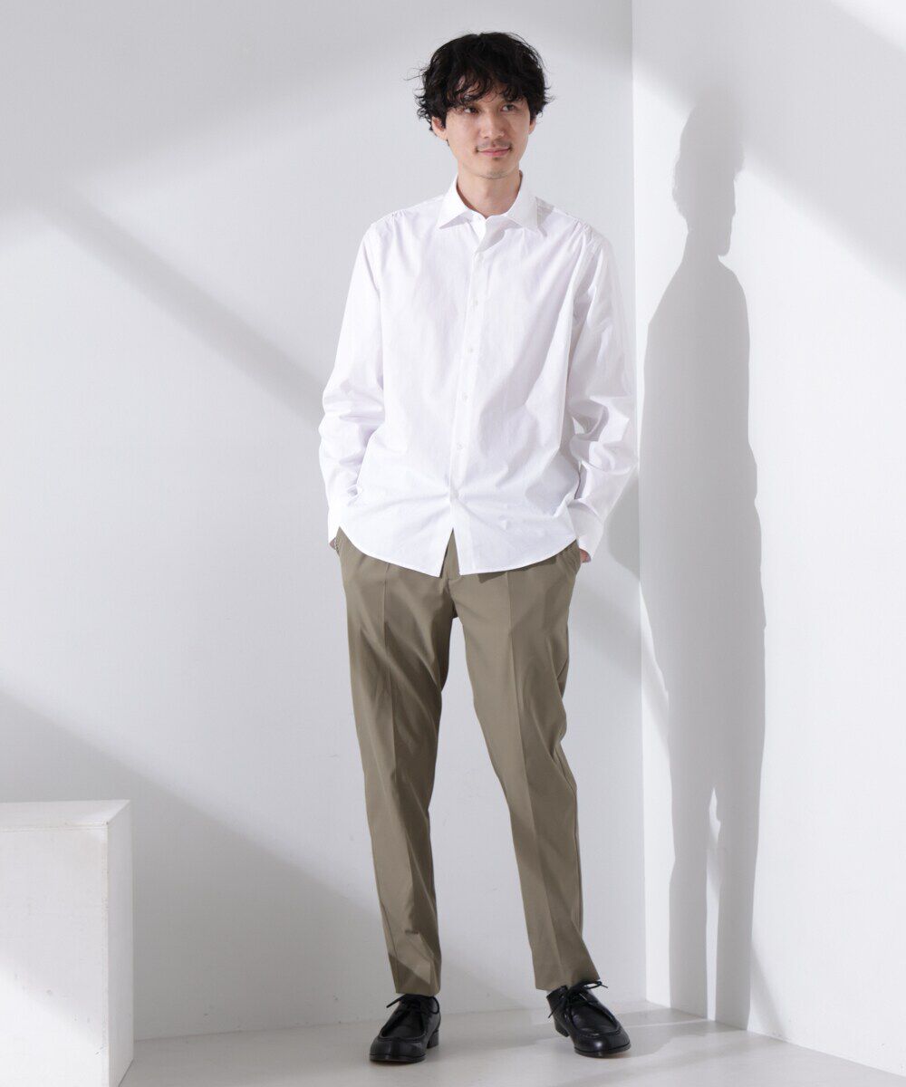 nano･universe「｢N shirt｣Anti Soaked(R) 汗染み防止セミワイドカラーシャツ長袖」|シャツ・ブラウス|