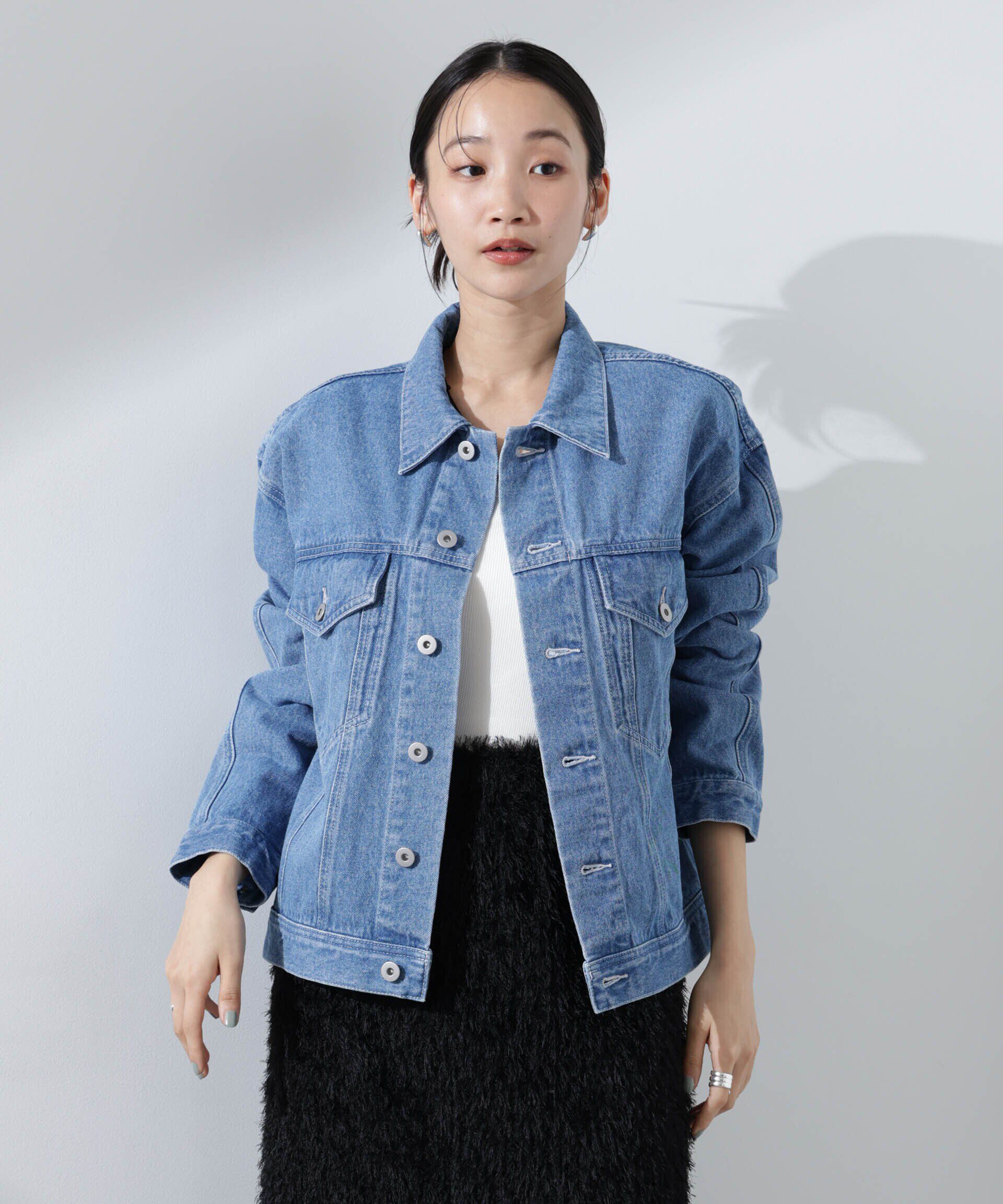 nano･universe「デニムブルゾン（セットアップ可）」|テーラードジャケット|