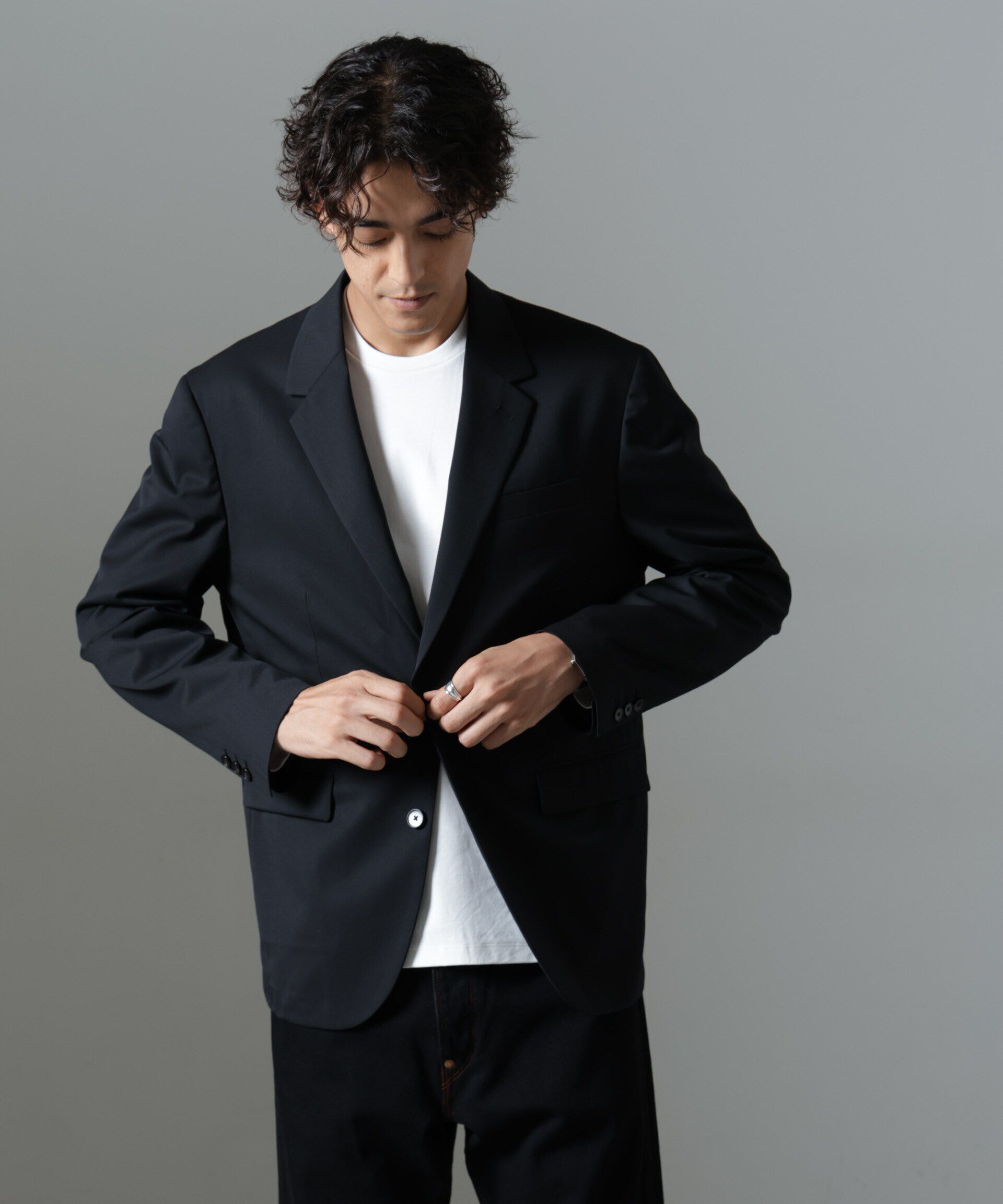 nano･universe「クラシックウールボクシージャケット(セットアップ可)」|スーツ|