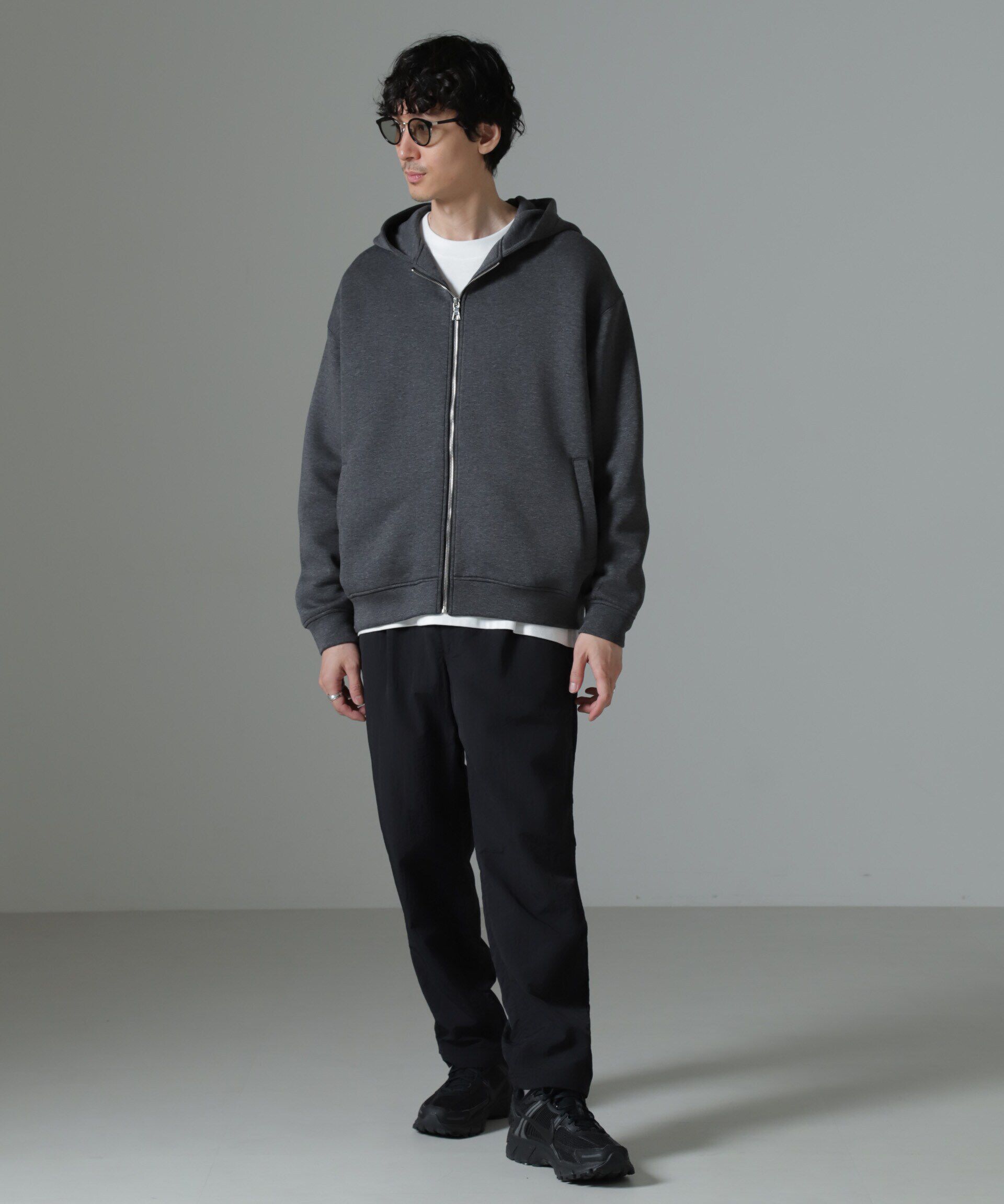 nano･universe「ボンディングボルドフィットフーディーブルゾン」|Tシャツ・カットソー|