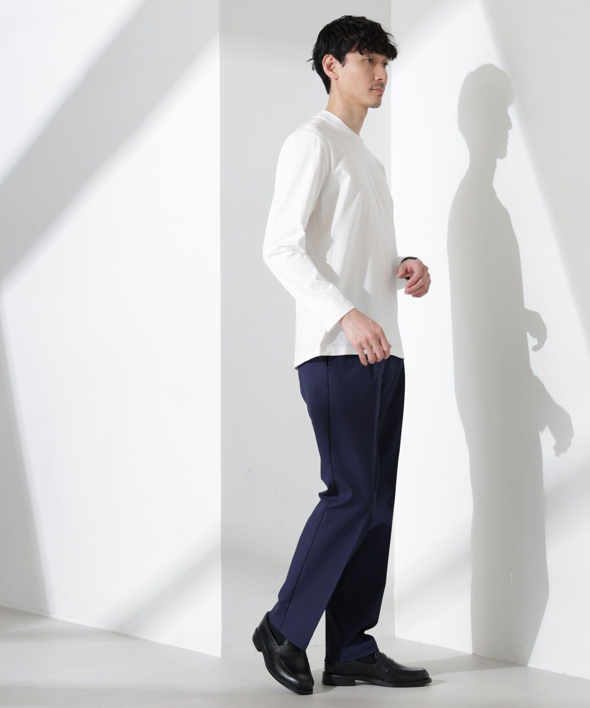 nano･universe「ジャケT(R) クルーネック 長袖」|Tシャツ・カットソー|