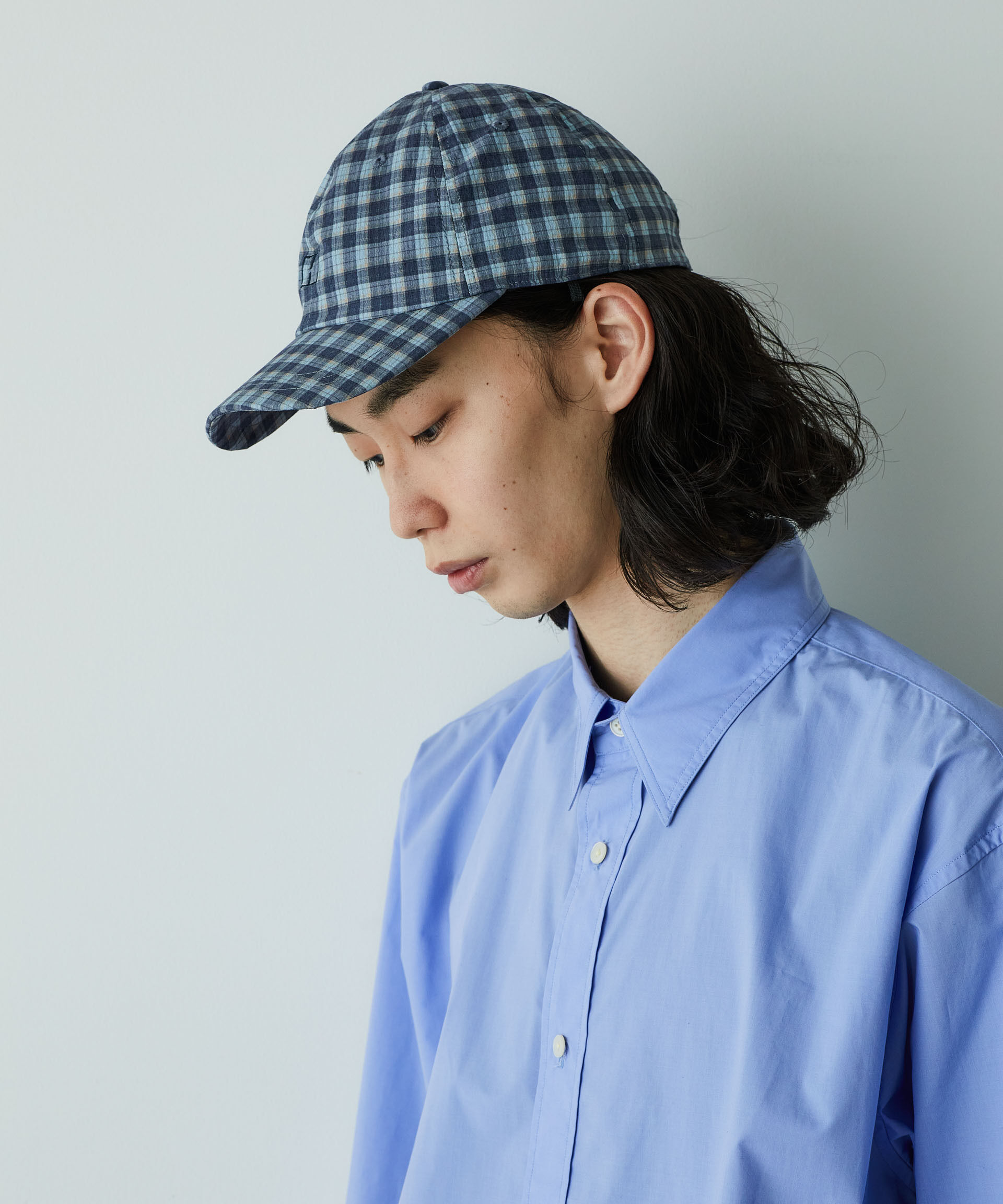 nano･universe「｢HOTEL PALACE｣ オテルパラス デジタルプリントチェックキャップ」|キャップ・キャスケット|サックス5