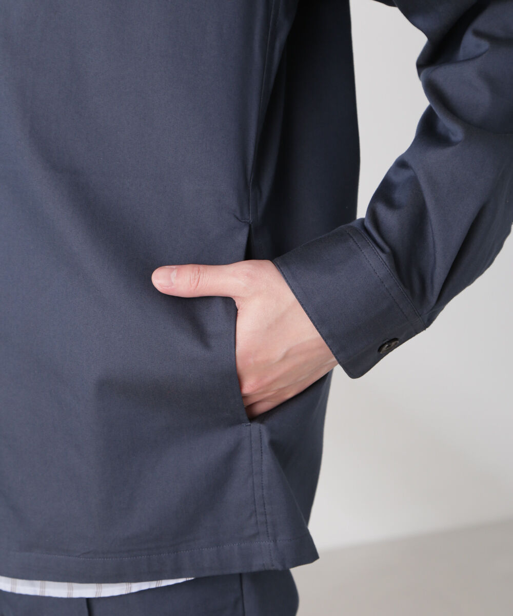 nano･universe「ソラーロライトストレッチワイドカラージャケット(セットアップ可)」|ブルゾン・スタジャン|