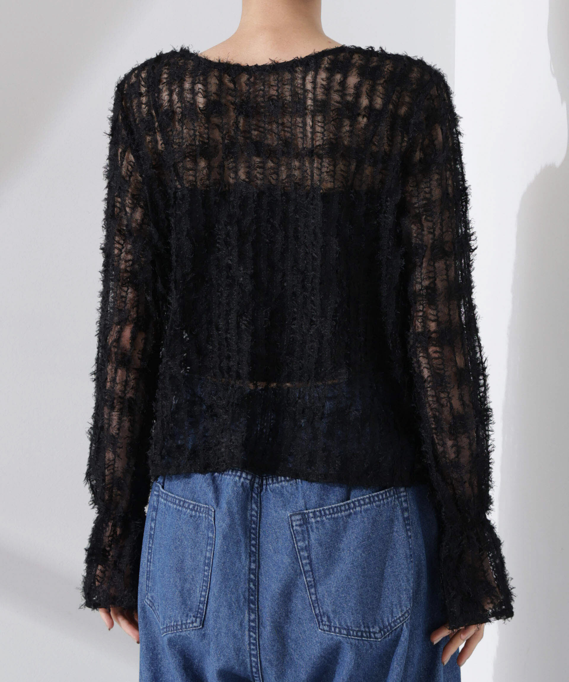 nano･universe「フリンジチュール前後2wayブラウス（セットアップ可）」|シャツ・ブラウス|