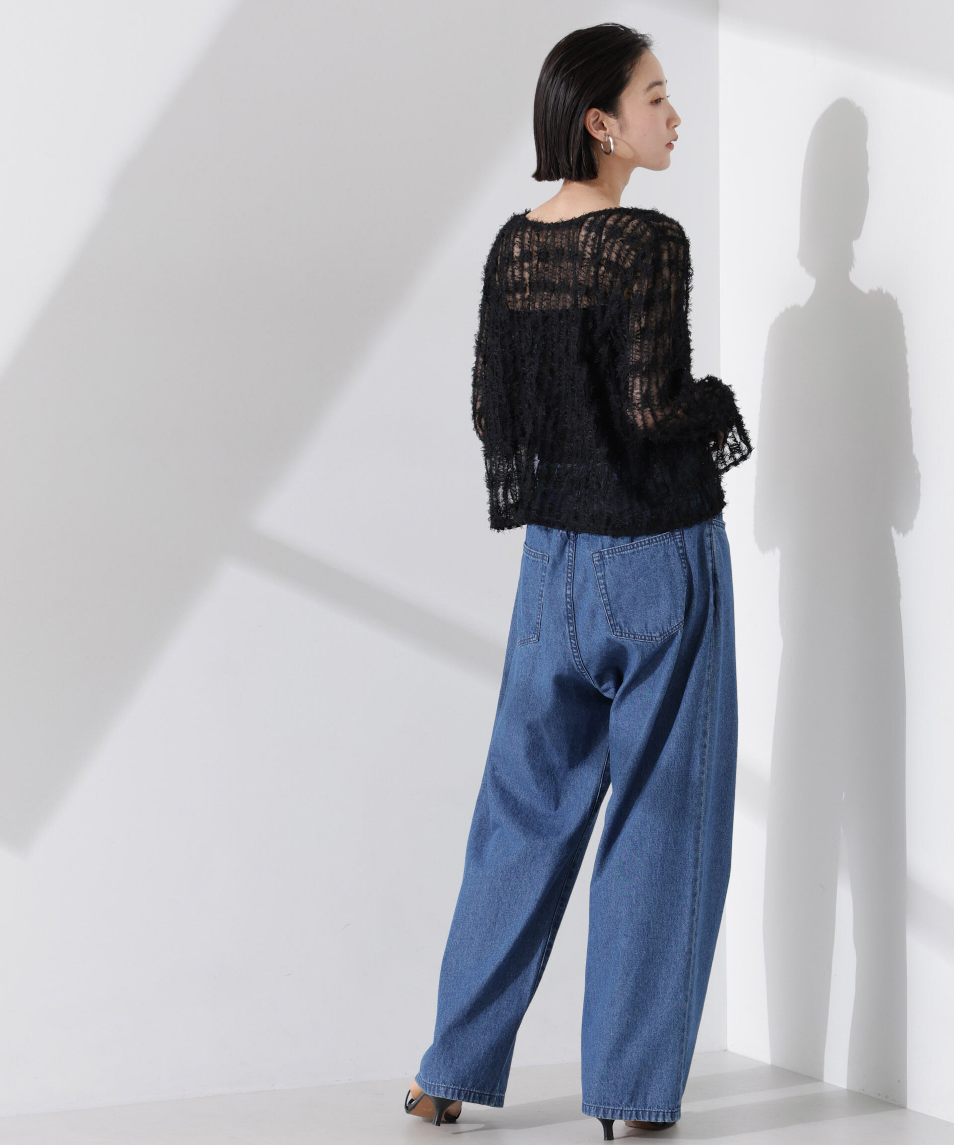 nano･universe「フリンジチュール前後2wayブラウス（セットアップ可）」|シャツ・ブラウス|