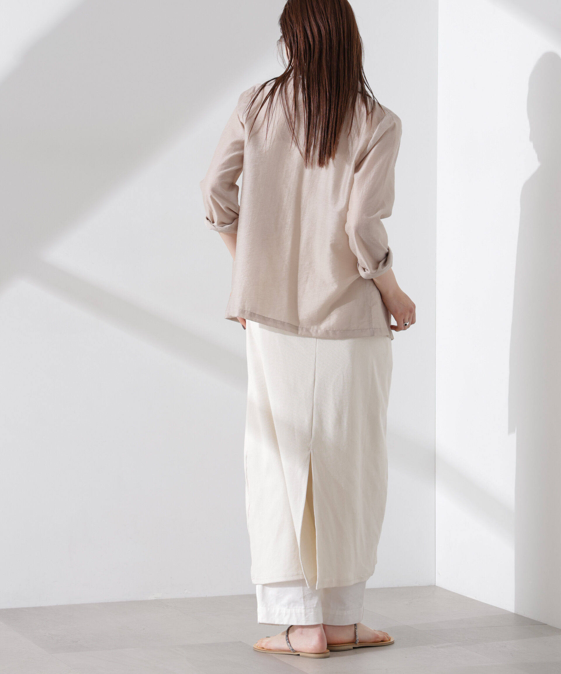 nano･universe「シアーシングルジャケット」|テーラードジャケット|