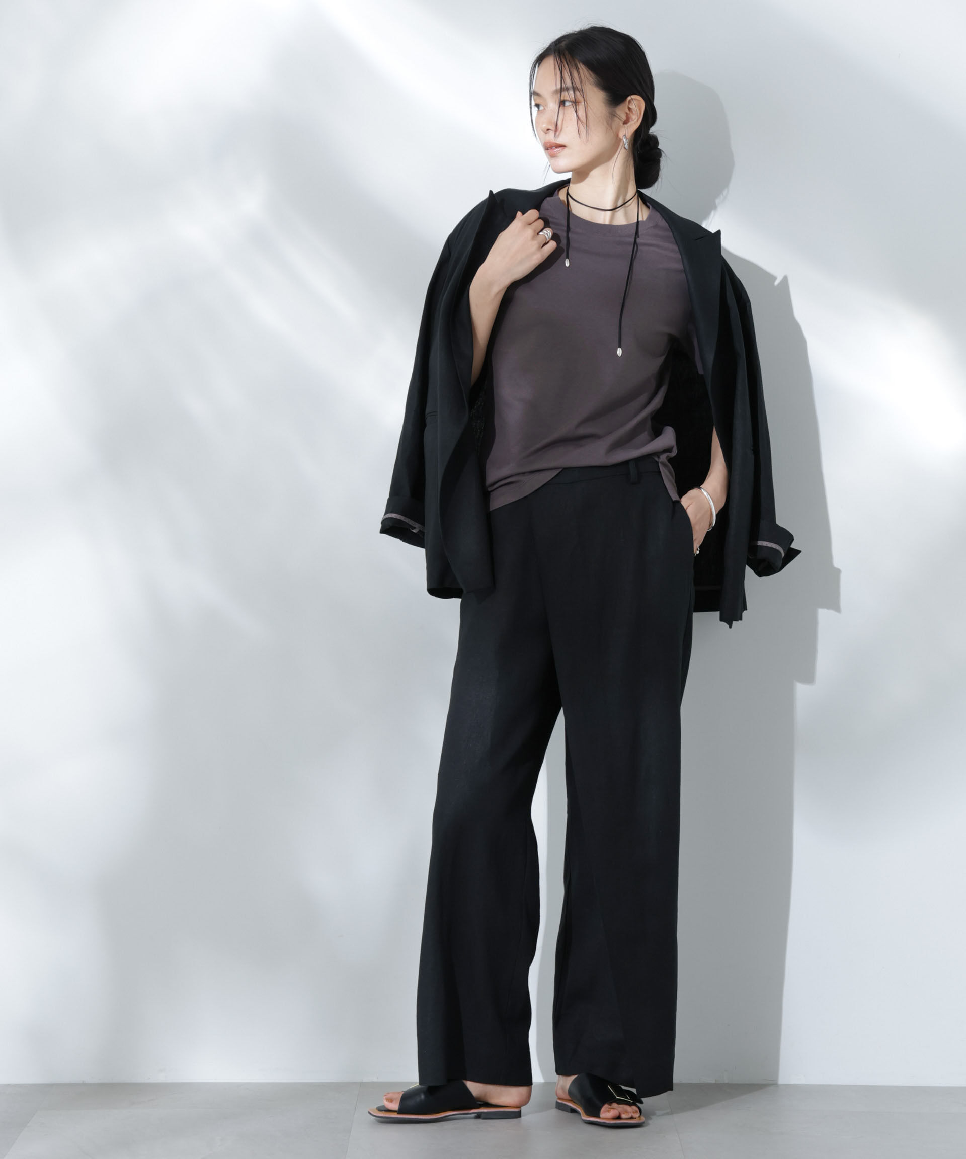 nano･universe「Anti Soaked(R) 汗染み防止クルーネックTシャツ」|Tシャツ・カットソー|