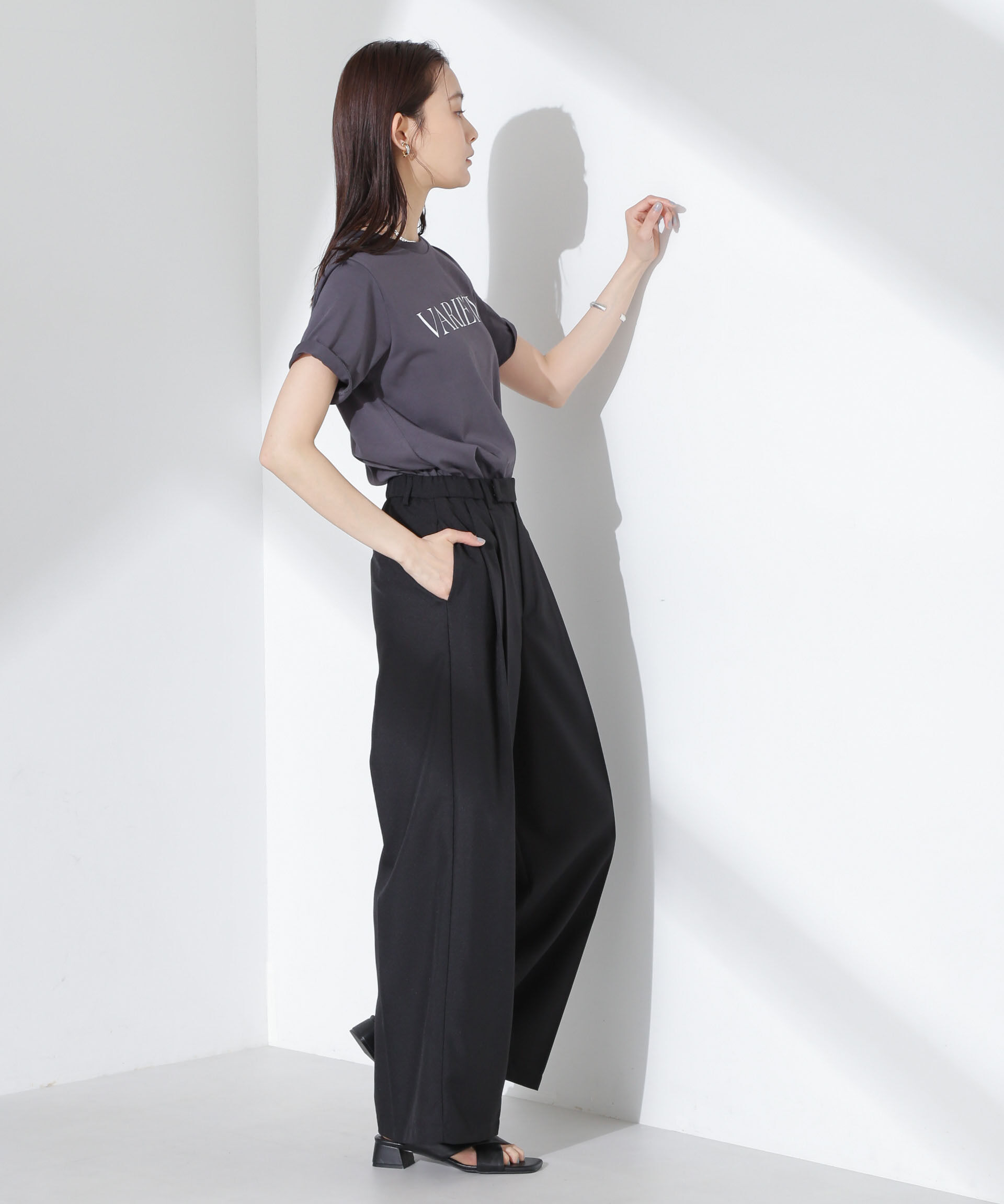 nano･universe「ツータックパンツ」|チノ|