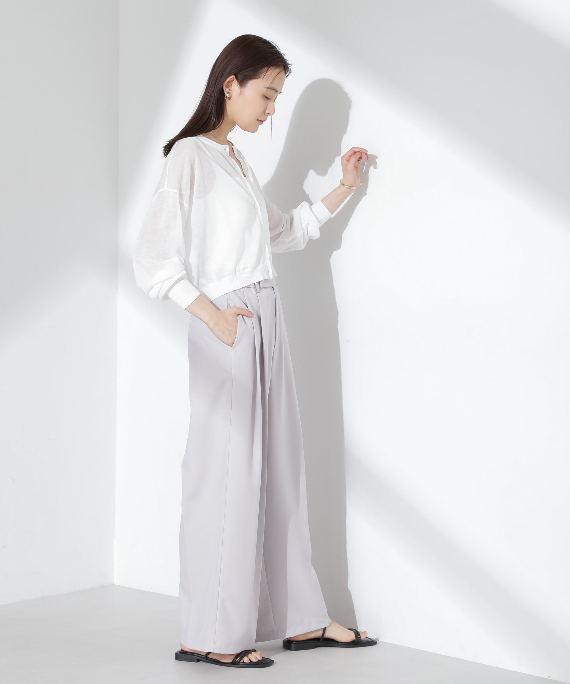 nano･universe「ツータックパンツ」|チノ|