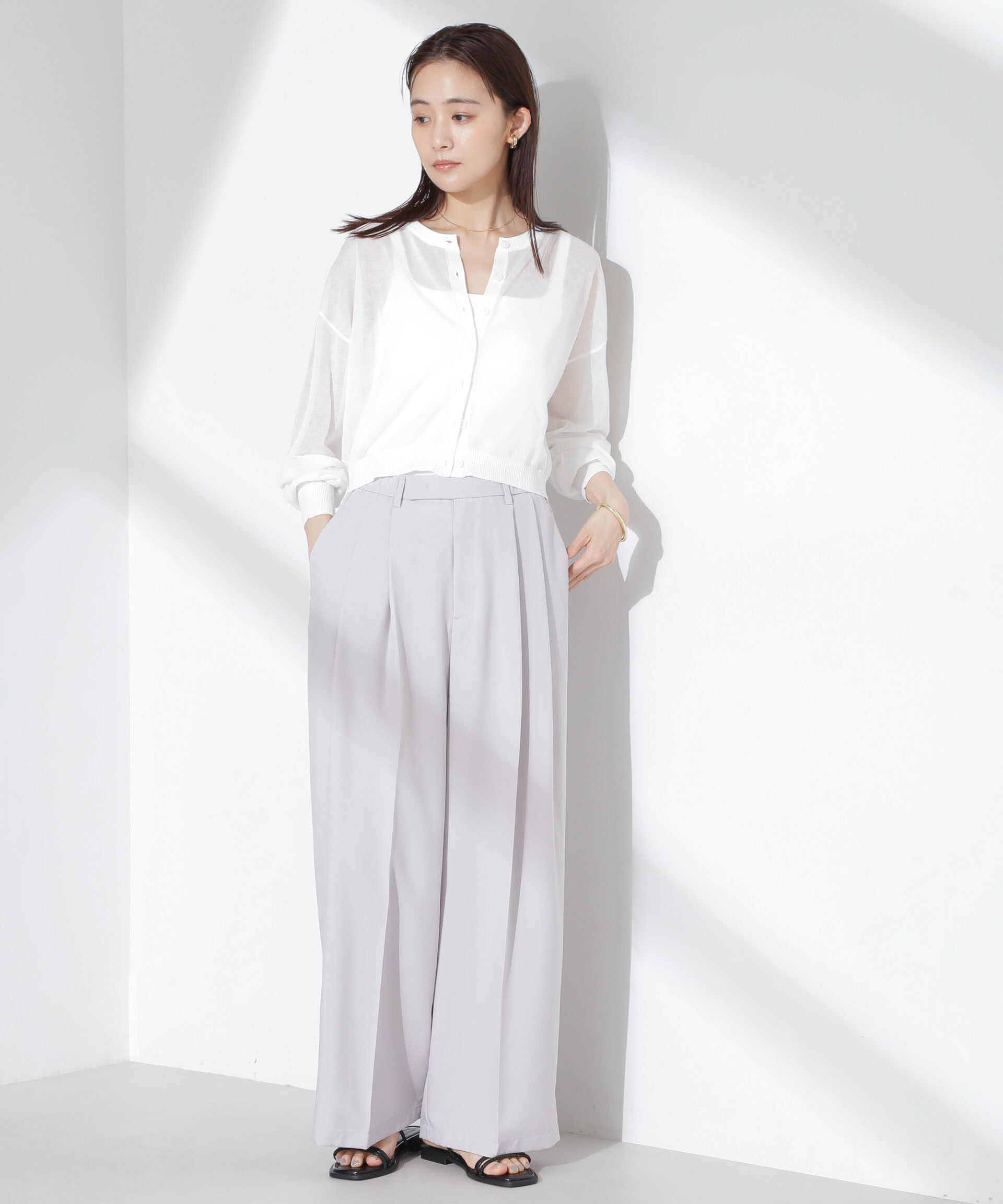 nano･universe「ツータックパンツ」|チノ|