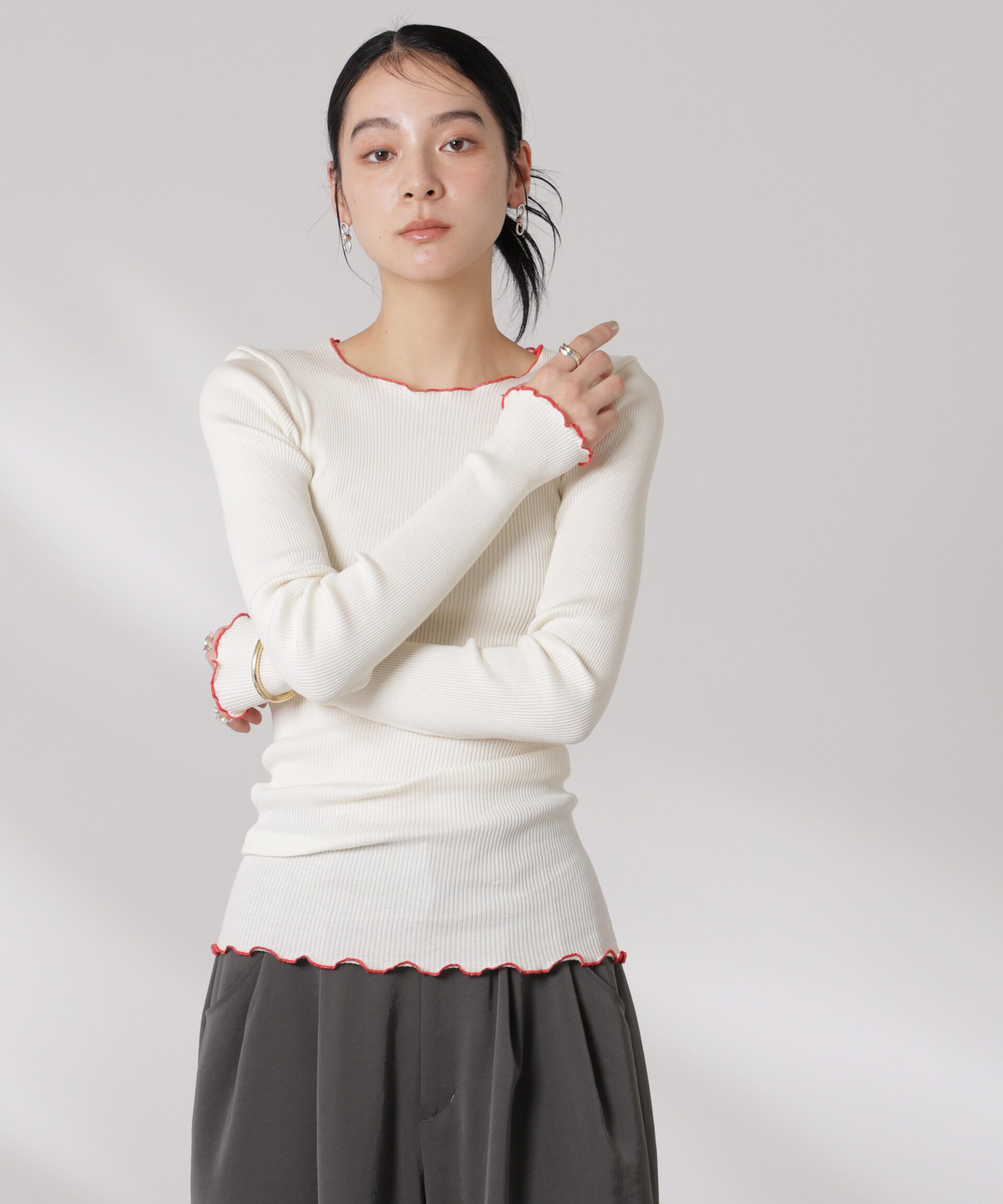 nano･universe「OperaSPORT/LENA SEAMLESS TOP」|Tシャツ・カットソー|ホワイト