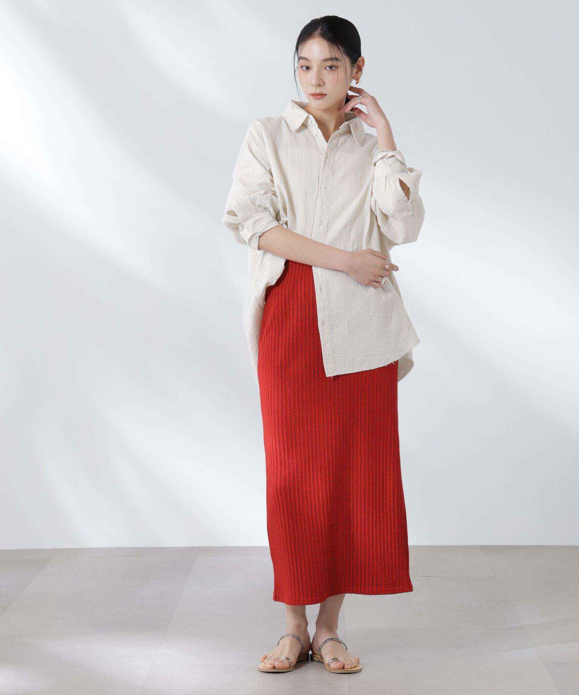 nano･universe「RITA ROW/FLAIR SKIRT」|スカート|