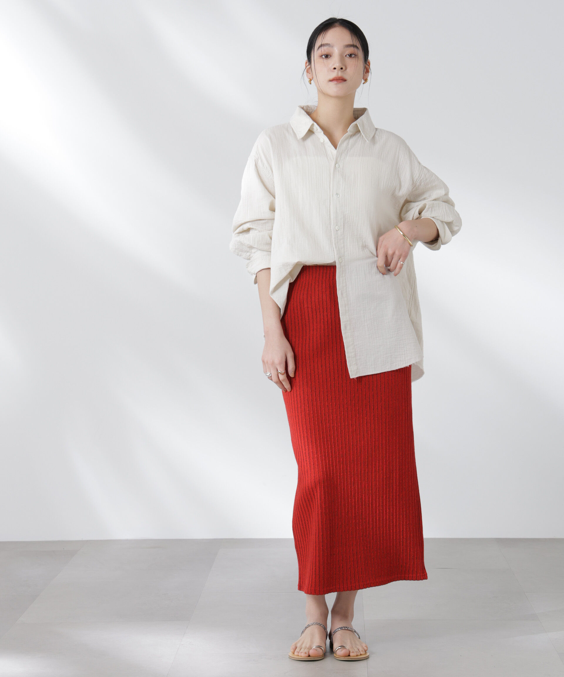 nano･universe「RITA ROW/FLAIR SKIRT」|スカート|