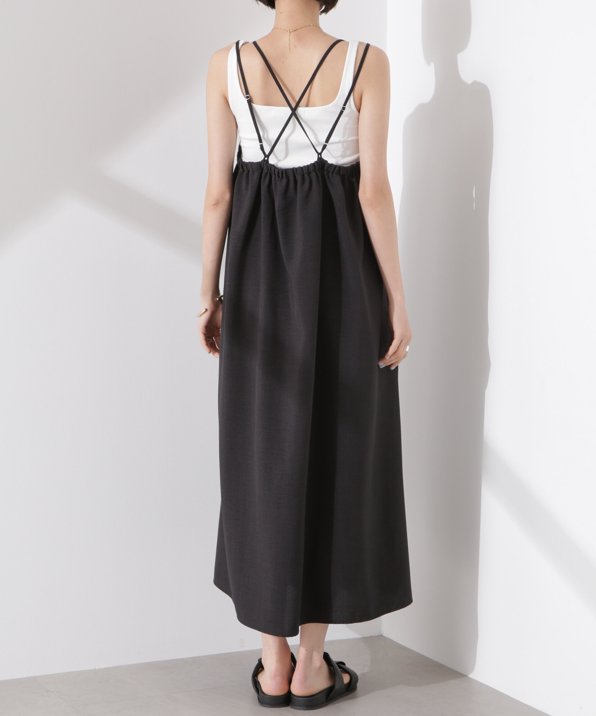 nano･universe「フロントピンタックキャミソールワンピース」|ワンピース|