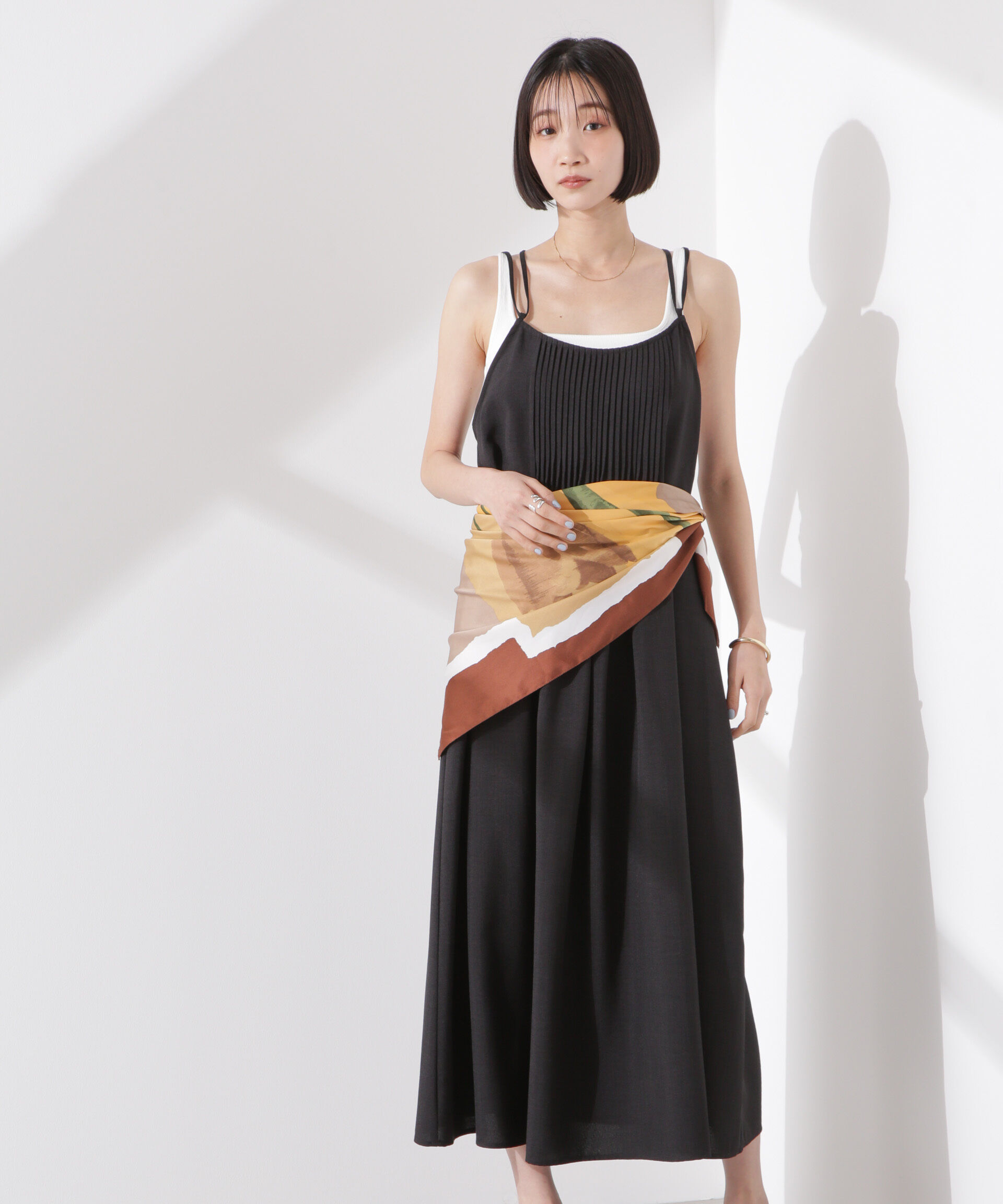 nano･universe「フロントピンタックキャミソールワンピース」|ワンピース|