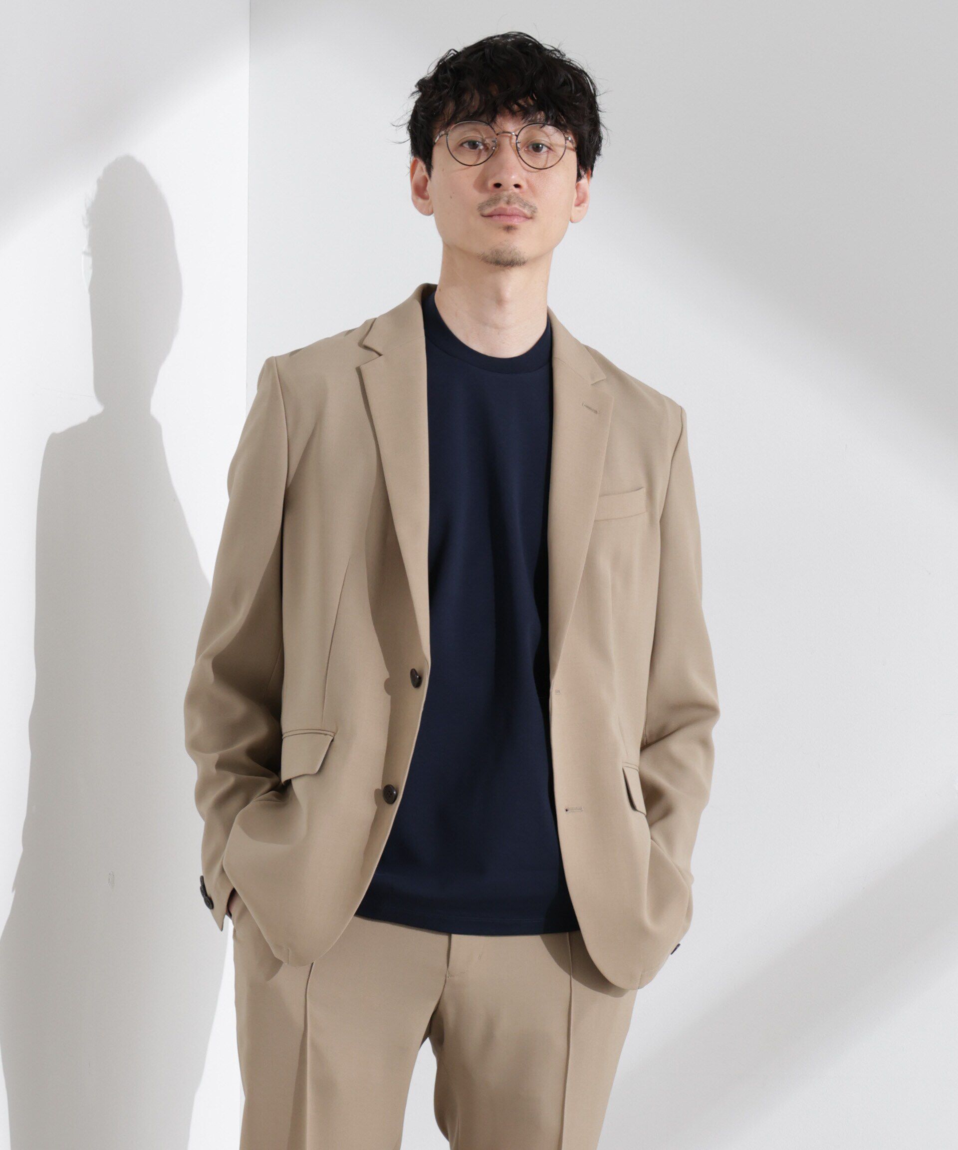  「「N JACKET PREMIUM」強撚ピケストレッチジャケット(セットアップ可)」|テーラードジャケット|