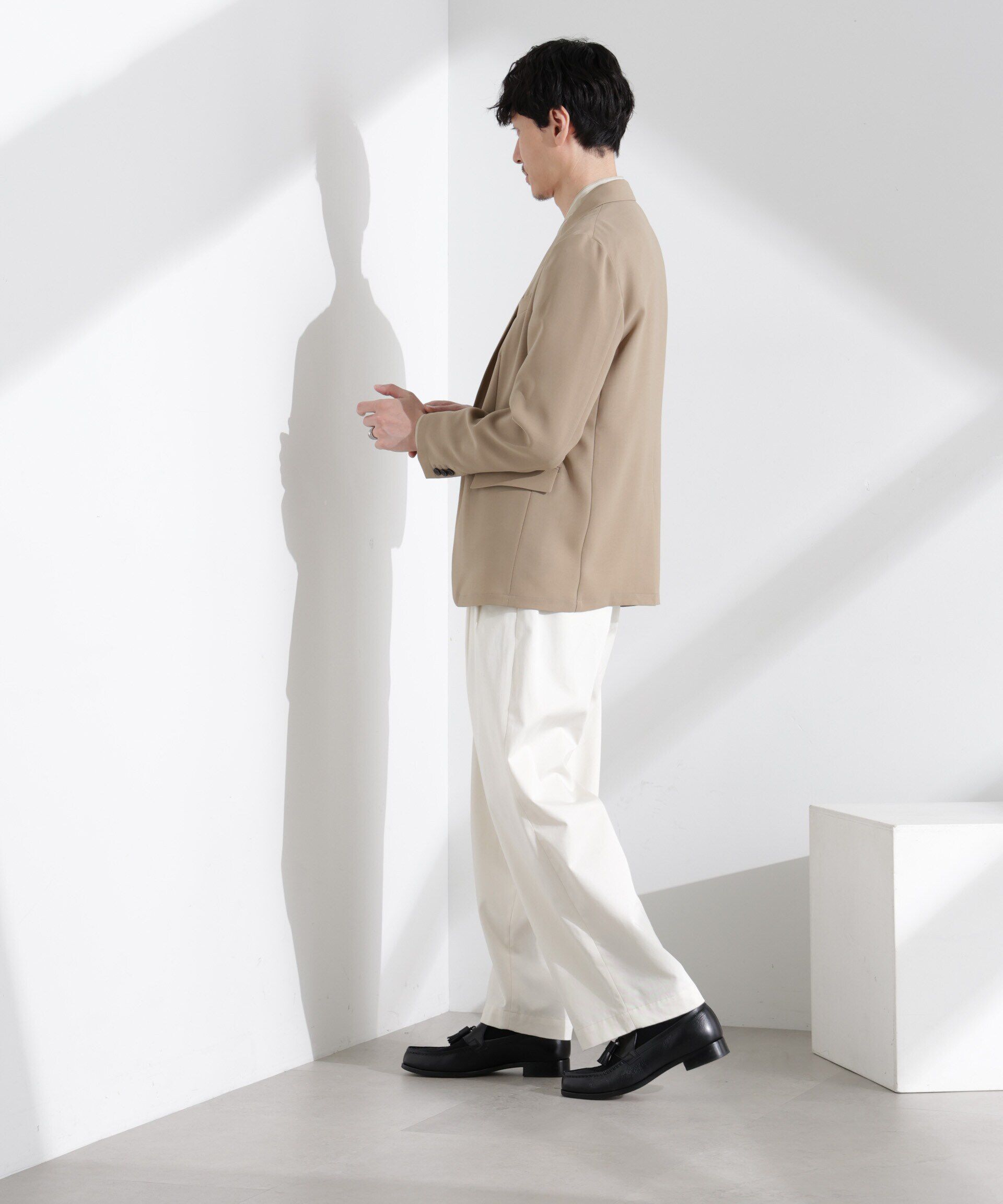  「「N JACKET PREMIUM」強撚ピケストレッチジャケット(セットアップ可)」|テーラードジャケット|