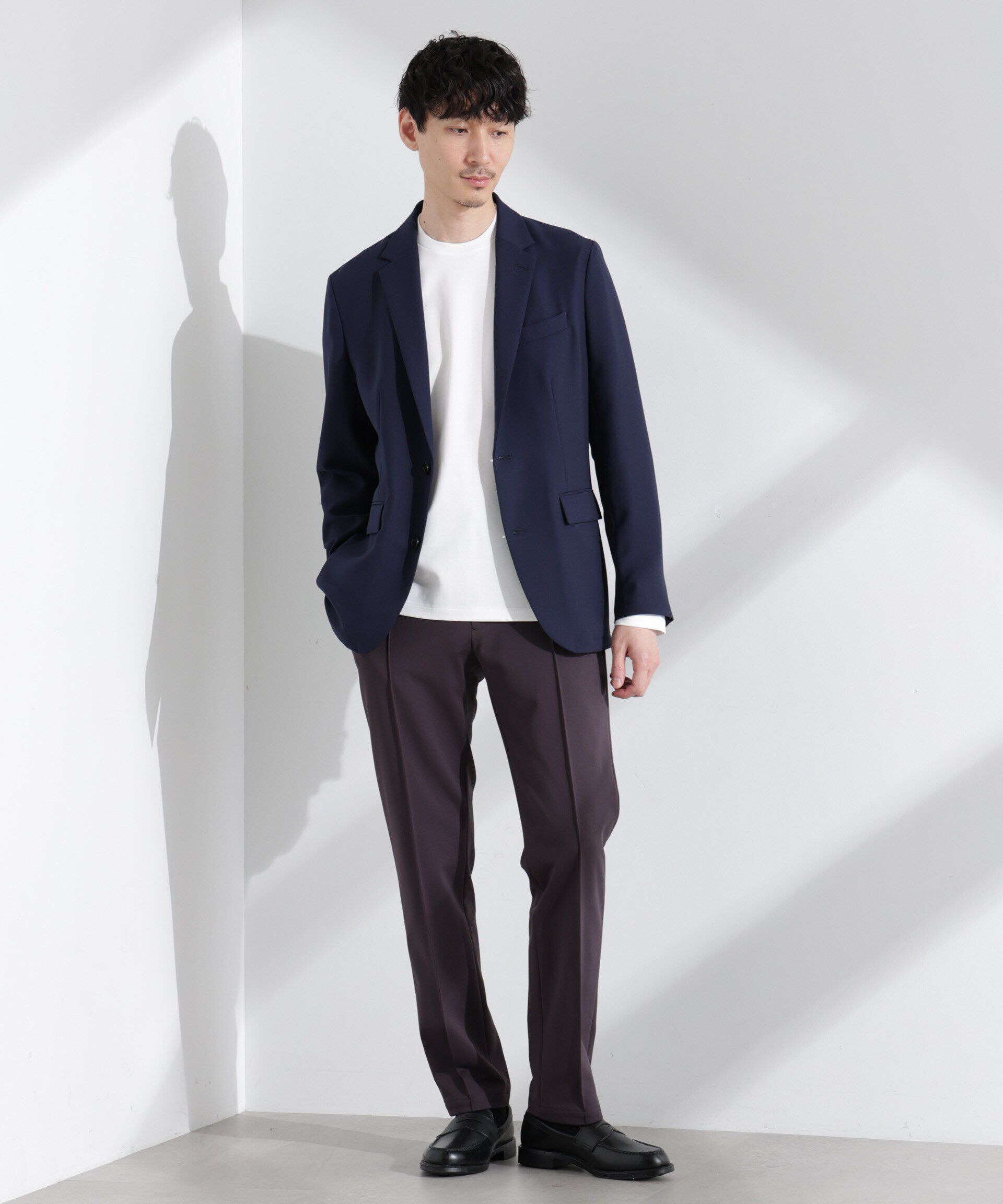  「「N JACKET PREMIUM」強撚ピケストレッチジャケット(セットアップ可)」|テーラードジャケット|