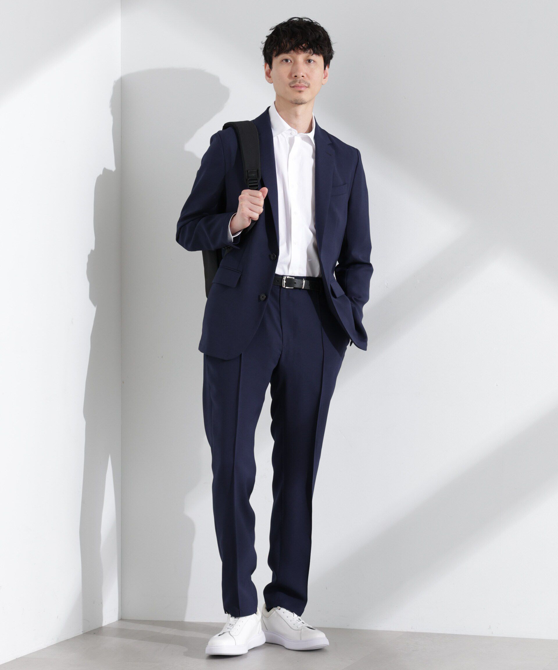  「「N JACKET PREMIUM」強撚ピケストレッチジャケット(セットアップ可)」|テーラードジャケット|